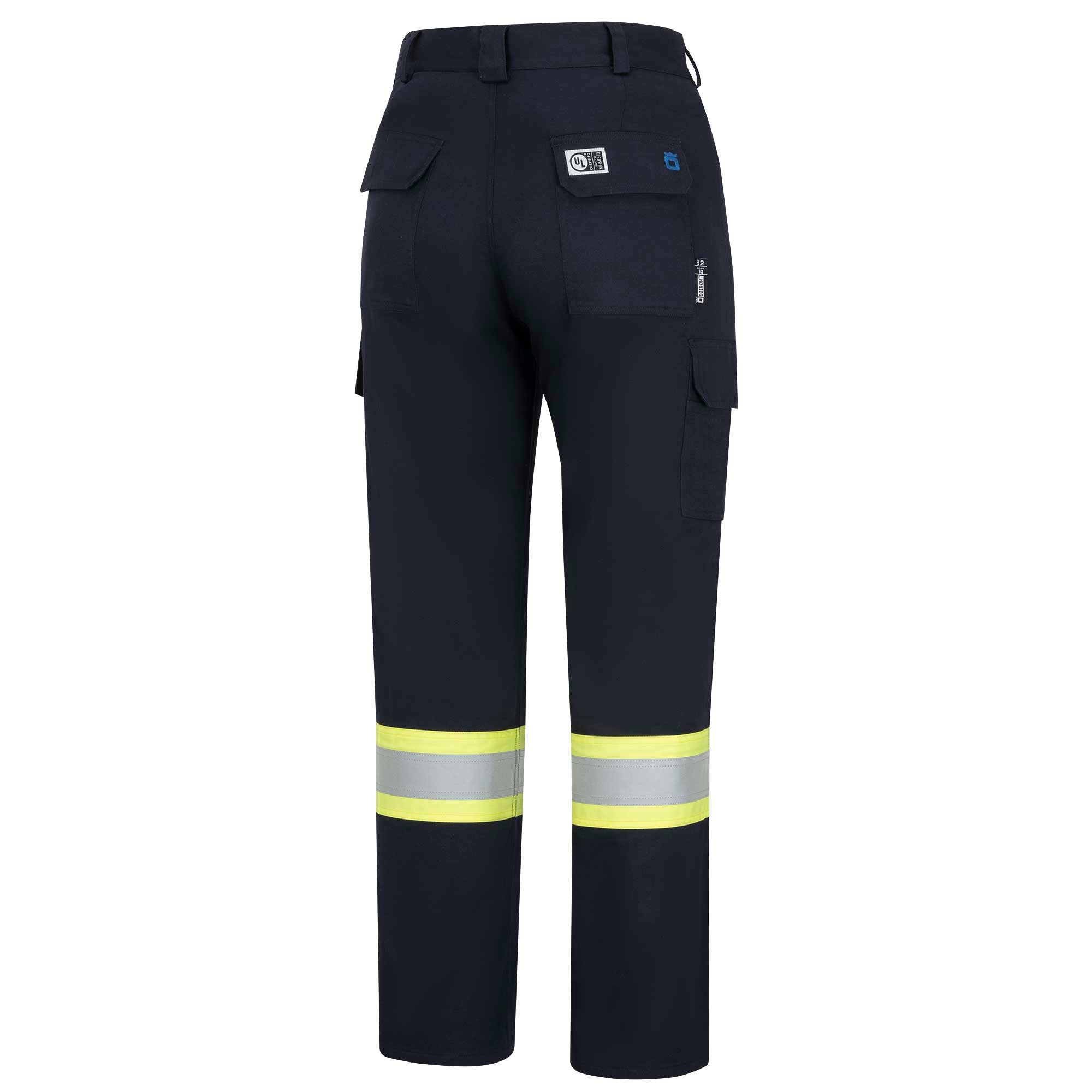 FR/Arc-Rated Hi-Vis/Navy Blue Cargo Pants BackImage