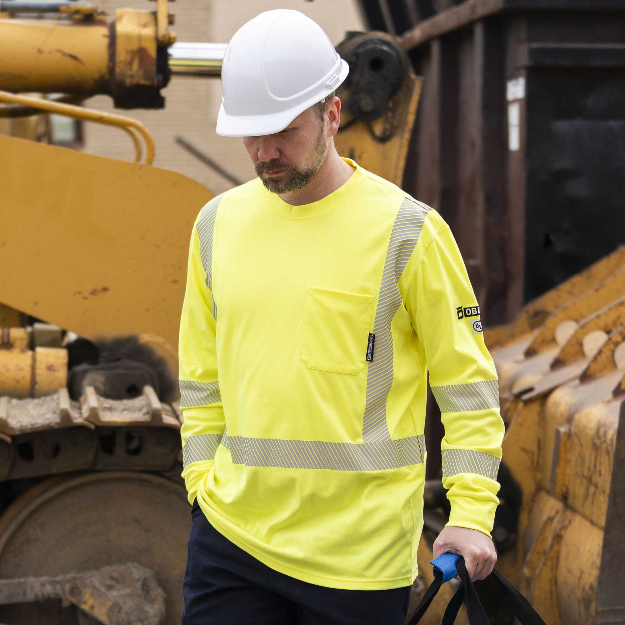 FR/Arc-Rated Long Sleeve Safety Shirts Lifestyle Image