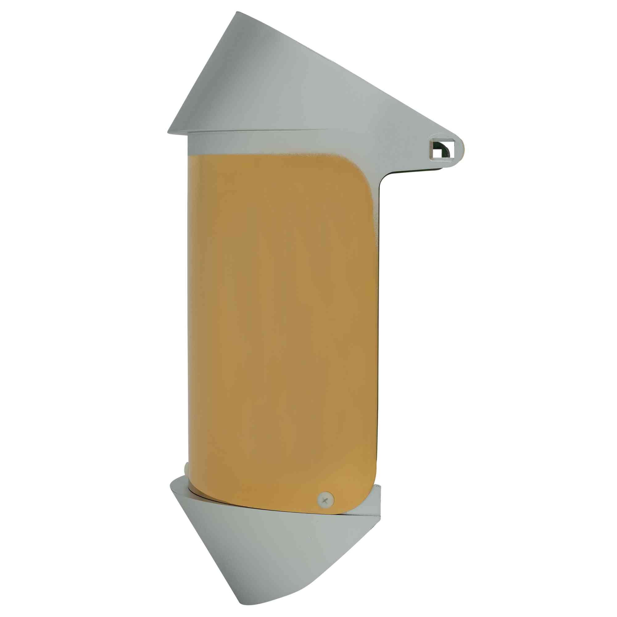 Replacement Dark Green Gold Heat Reflective Face Shields Left Side Image