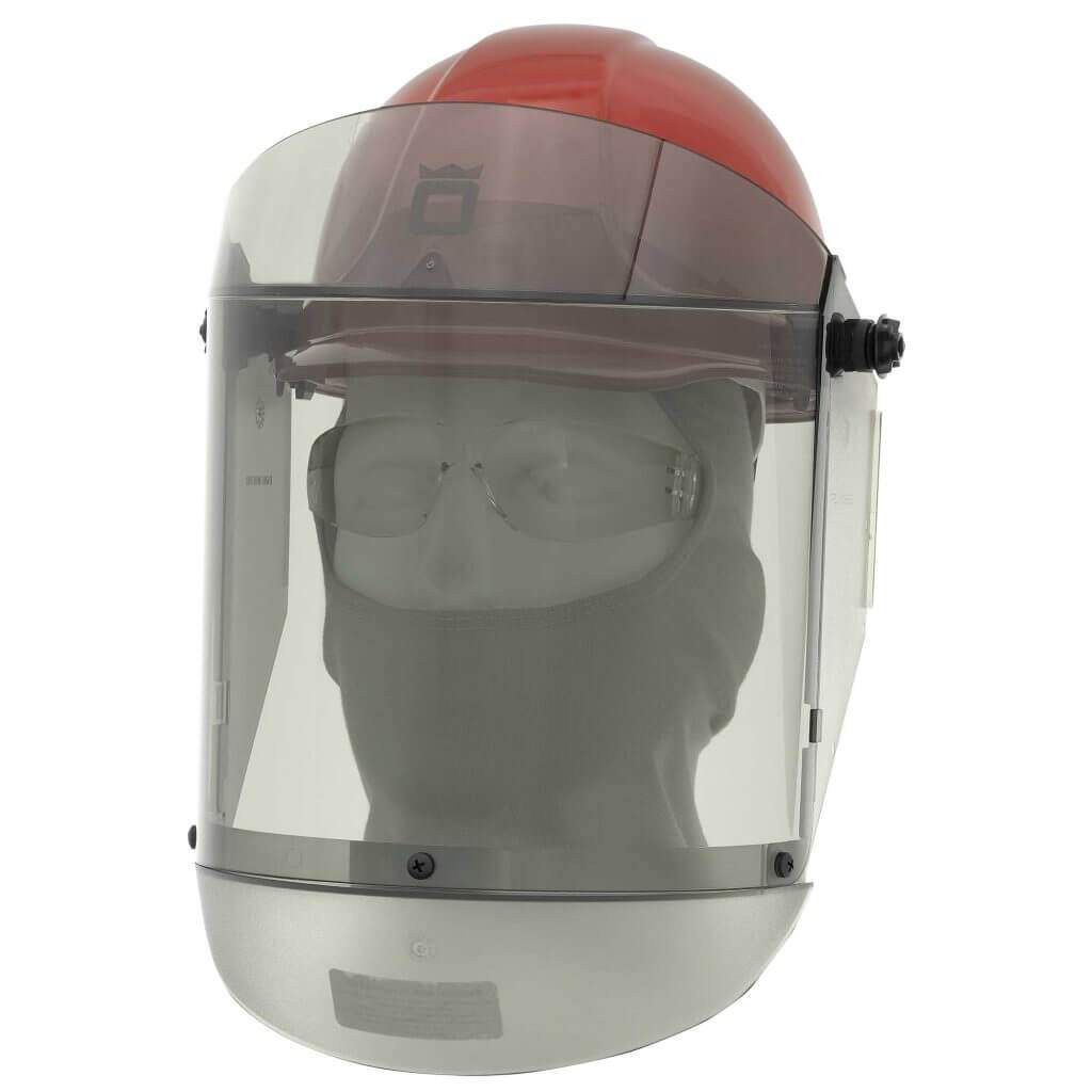 30 Cal TCG Arc Flash Face Shields and Hard Cap AngleLeft