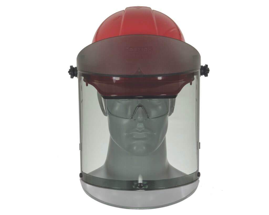 30 Cal TCG Arc Flash Face Shields and Hard Cap FrontImage