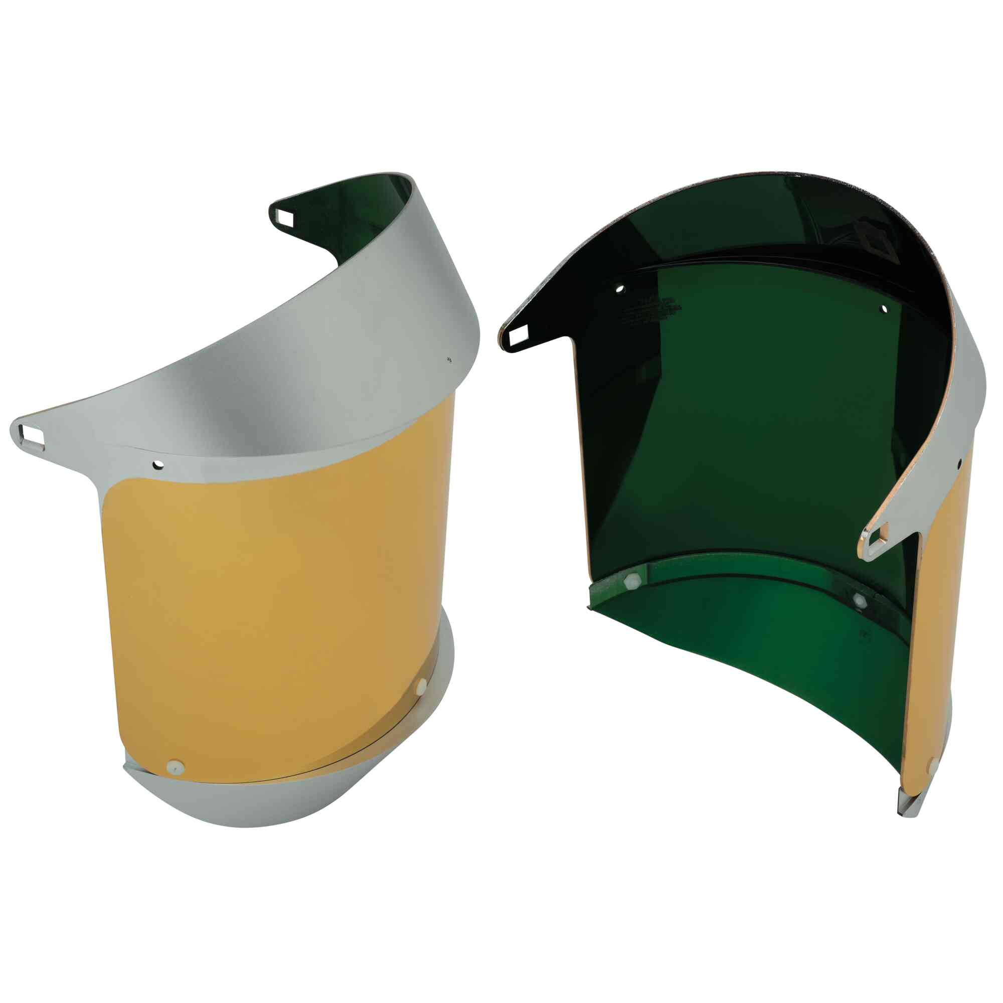 Replacement Dark Green Gold Heat Reflective Face Shields VariationImage