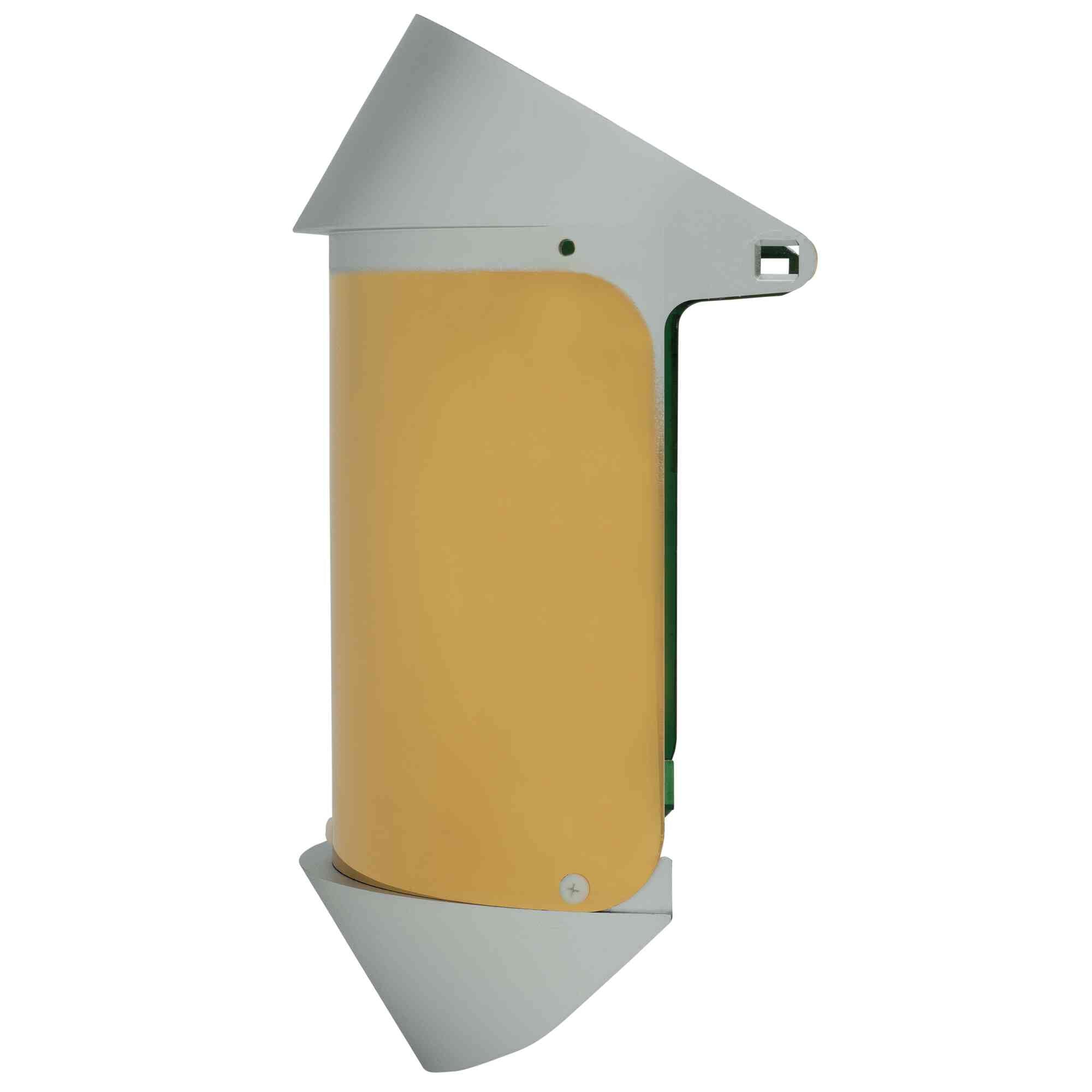 Replacement Dark Green Gold Heat Reflective Face Shields Left Side Image