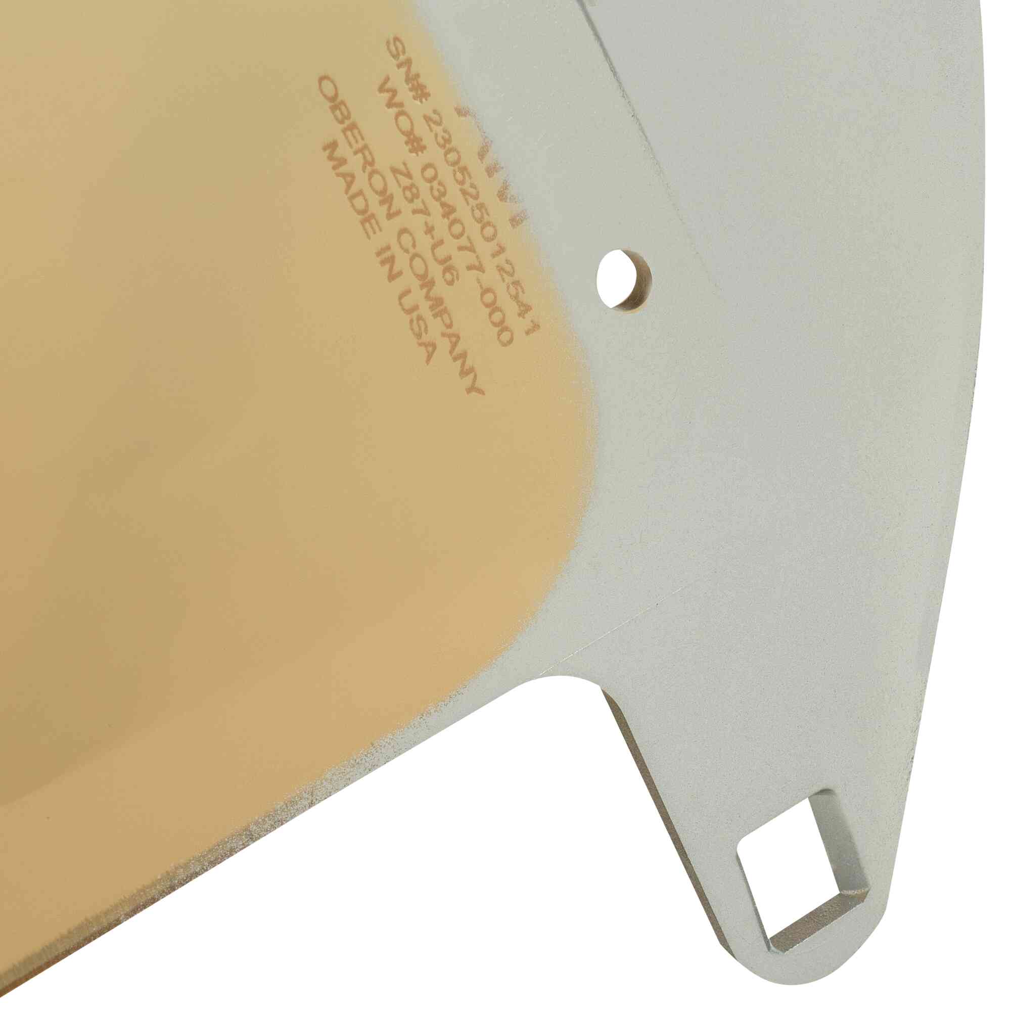 Replacement Clear Gold Heat Reflective Face Shields Close-Up Image