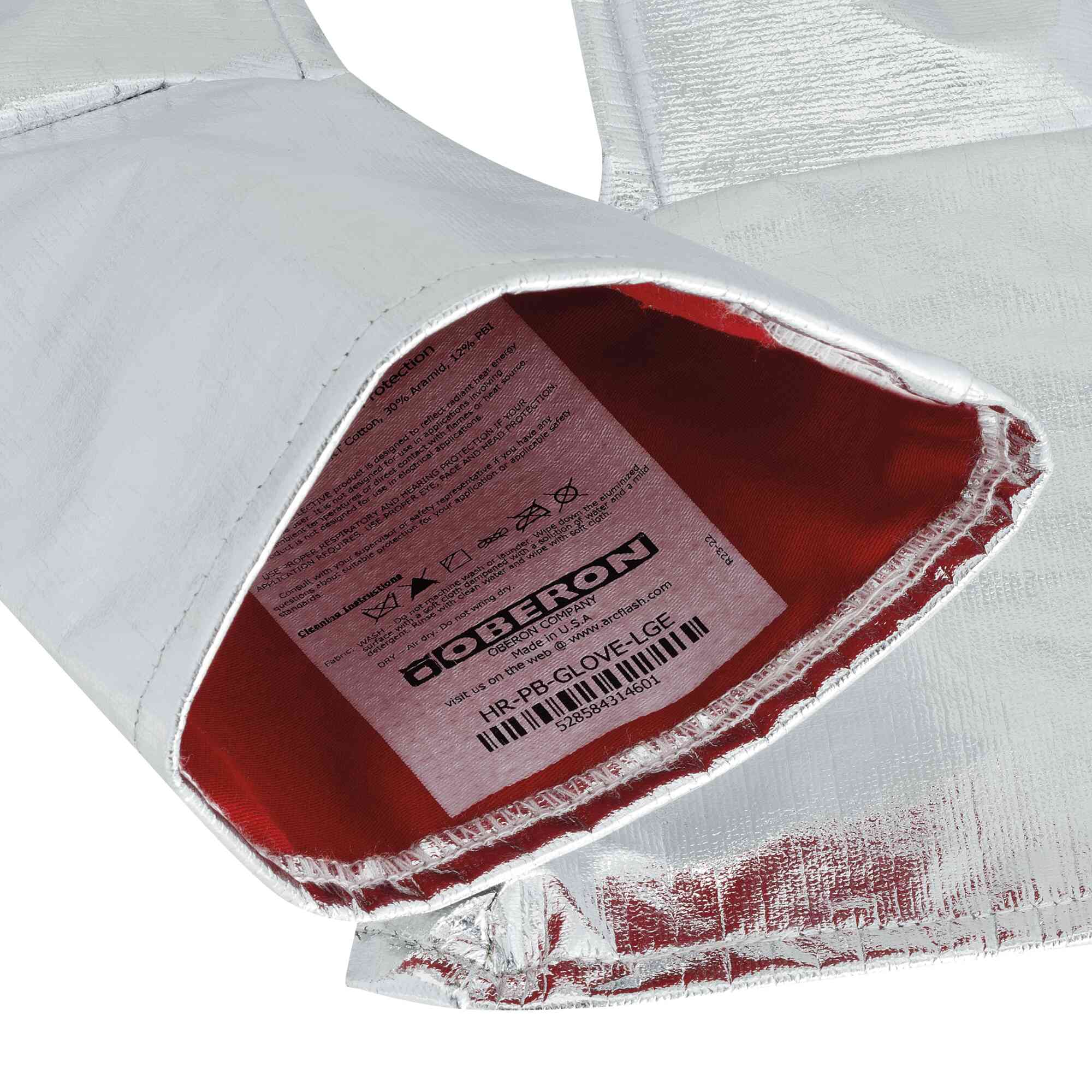 Heat Reflective Aluminized Gloves Close-Up Image