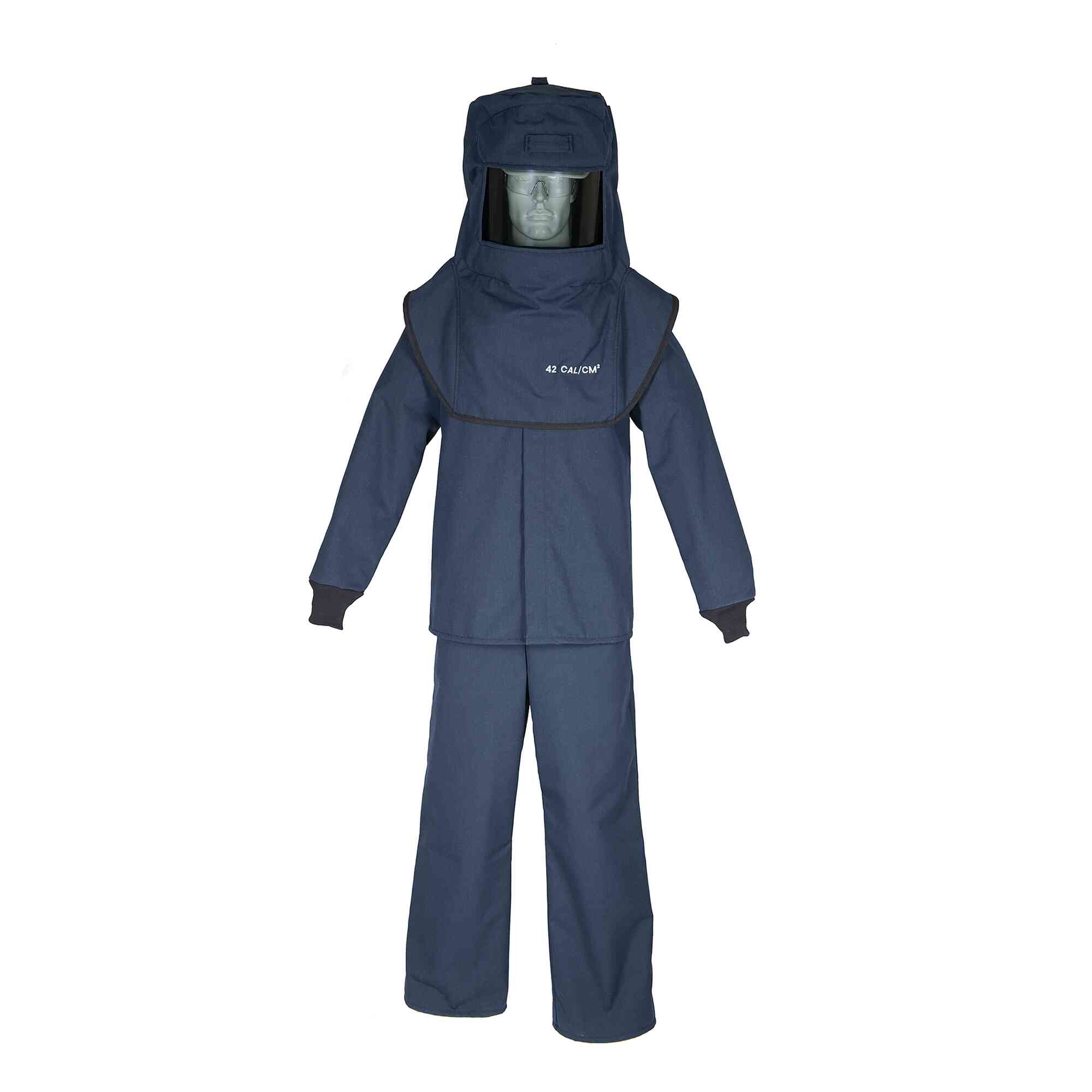 LAN 40 Cal Arc Flash Hood, Coat, and Bib Suit Set Main Image