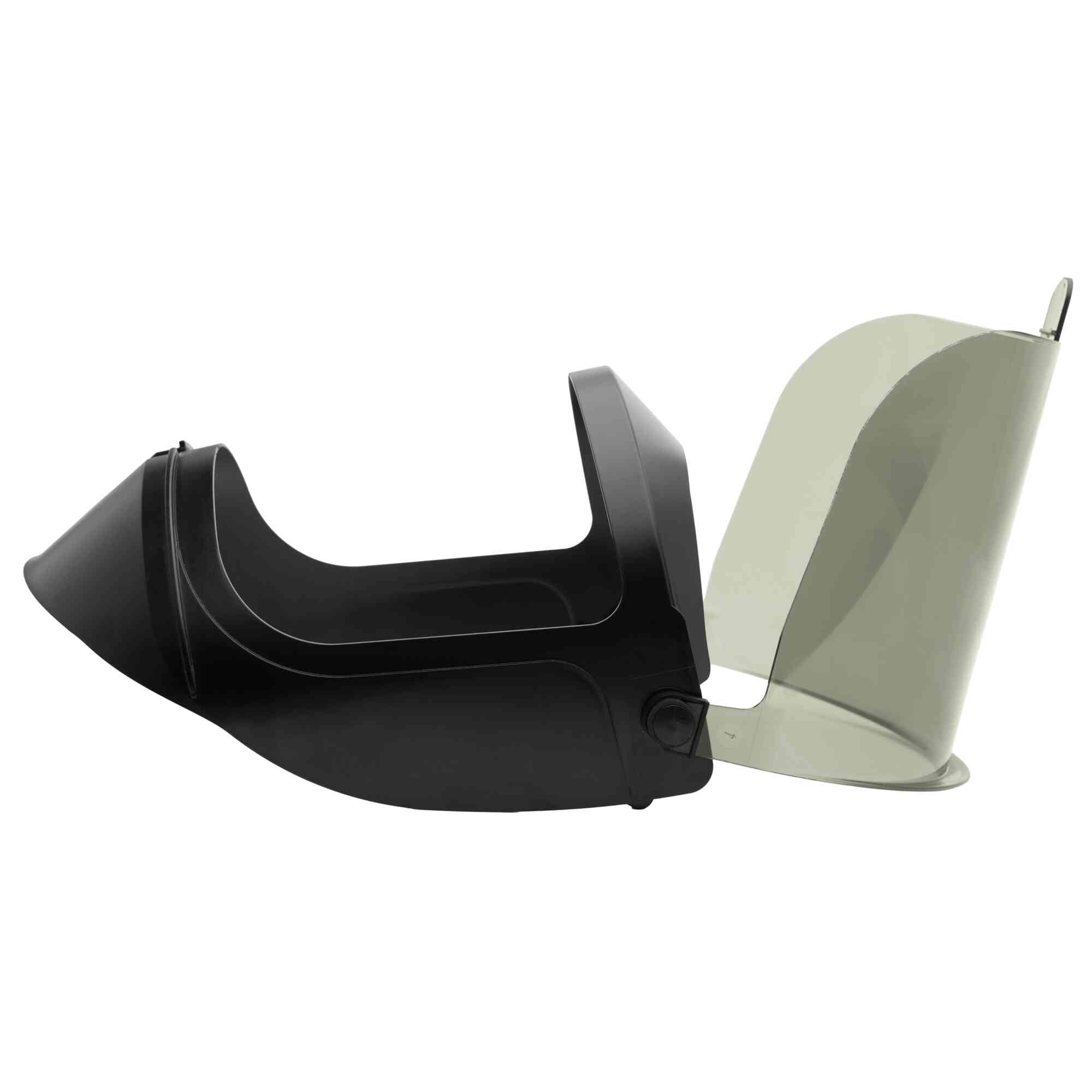 TCG EZ Lift Arc Flash Face Shield and Adapters LeftSideImage