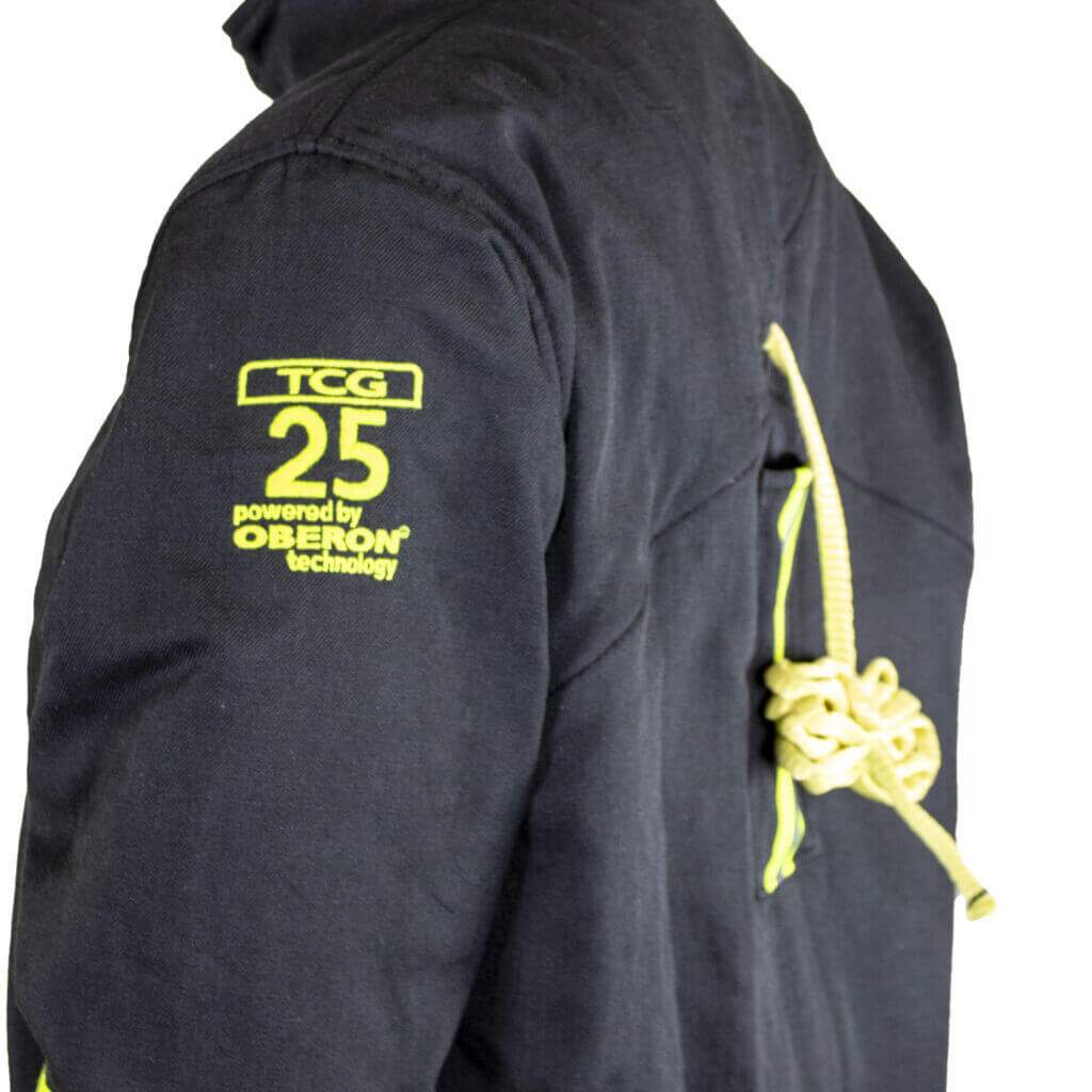 TCG 25 Cal Deluxe Arc Flash Kit w/ Escape Strap, Leg Zippers, Hood Light and Vent CloseUpImage