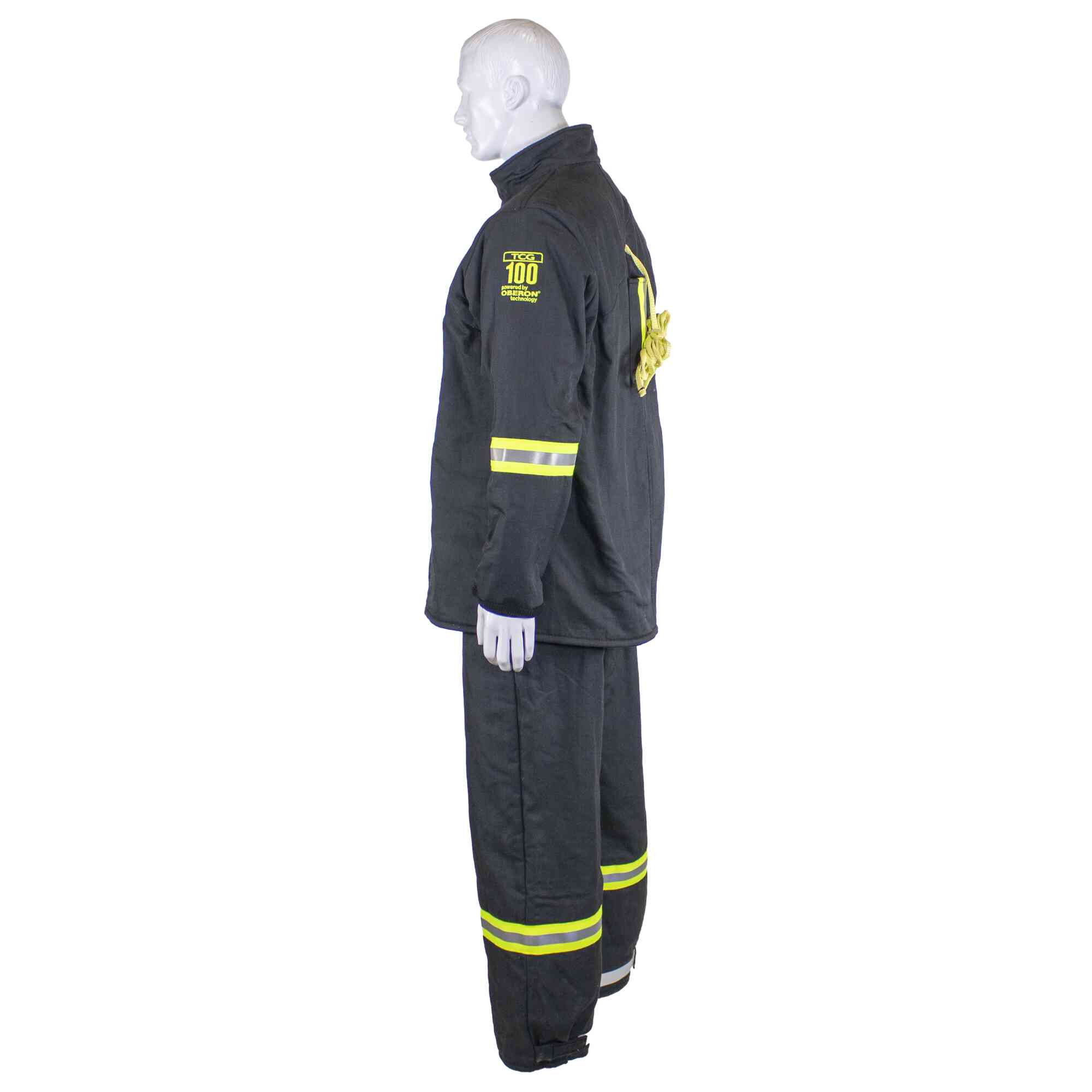 TCG 100 Cal Arc Flash Suit Set w/ Escape Strap LeftSideImage