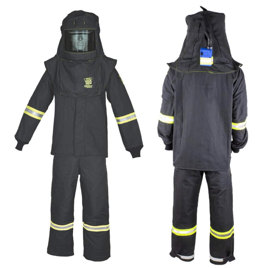 TCG 100 Cal Arc Flash Suit Set w/ LED and Vent MainImage