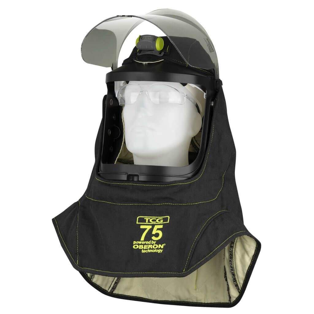 TCG EZ Lift Arc Flash Hoods AngleLeft