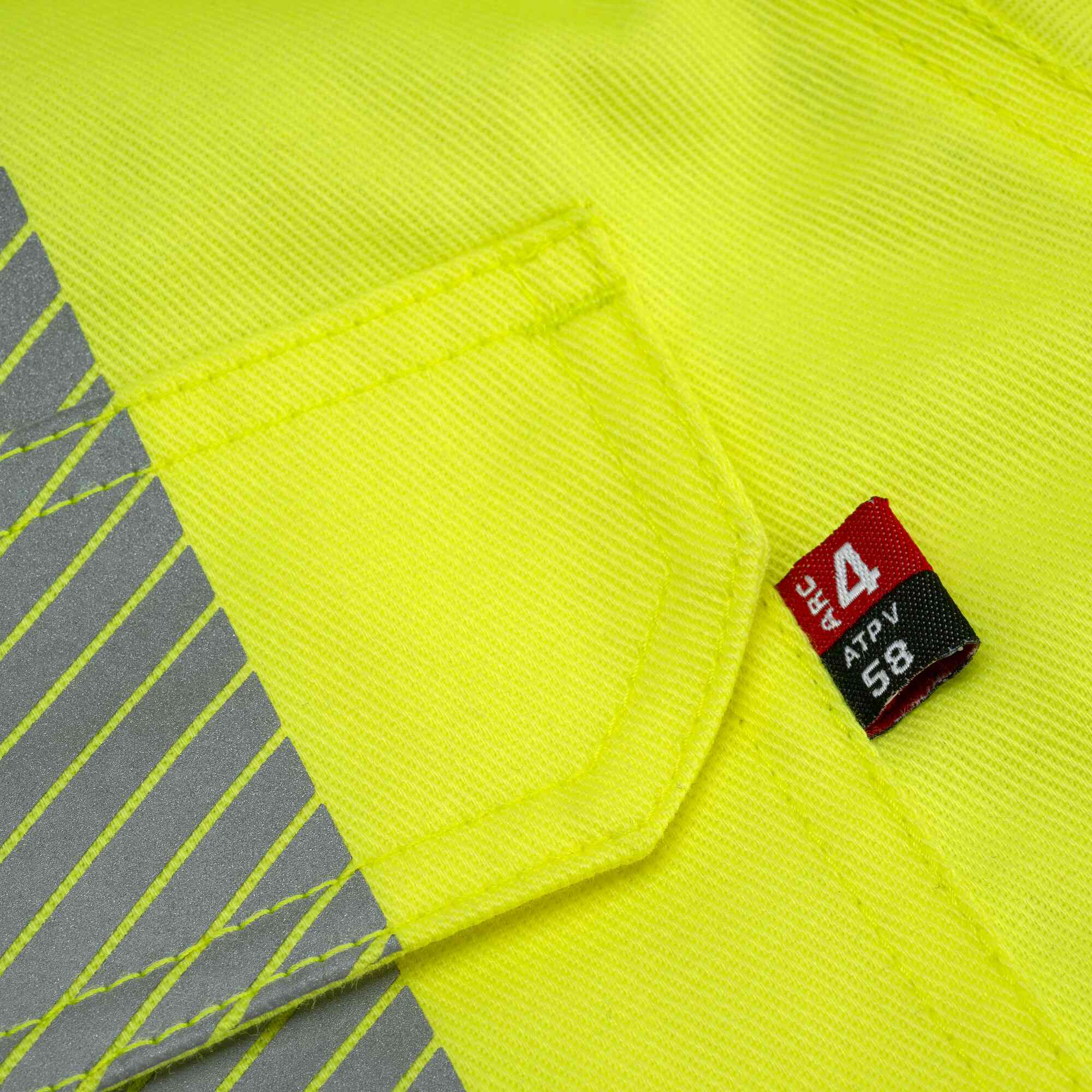 Hi-Vis FR/Arc-Rated Insulated Safety Parkas Close-Up Image