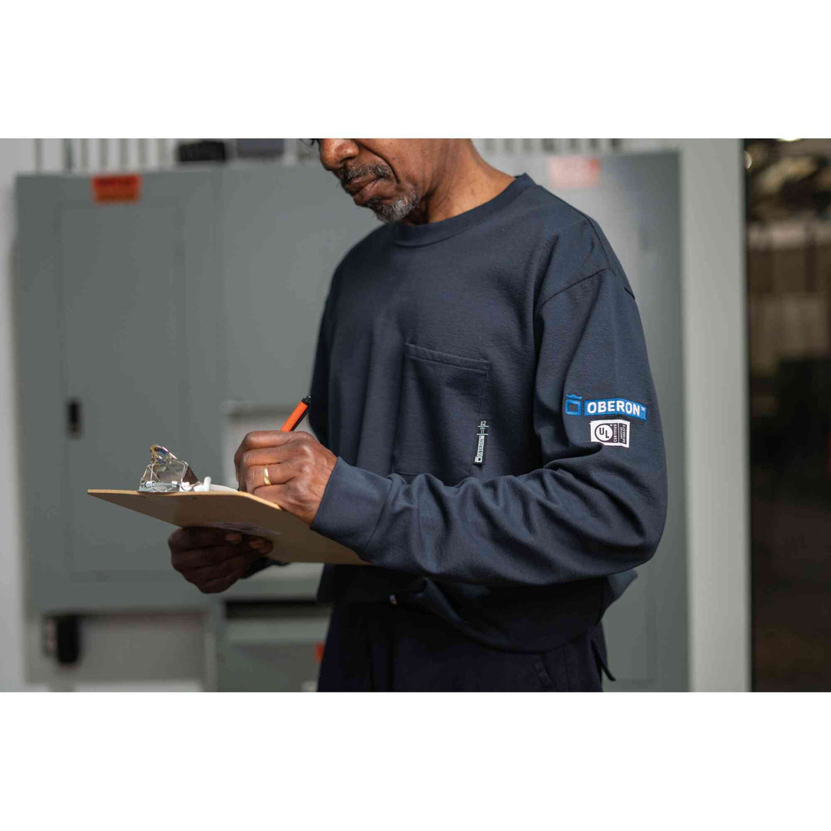 FR/Arc-Rated Long Sleeve Safety Shirts LifestyleImage