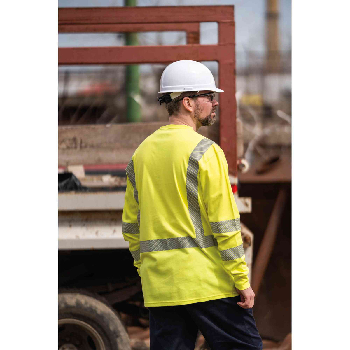 FR/Arc-Rated Long Sleeve Safety Shirts LifestyleImage