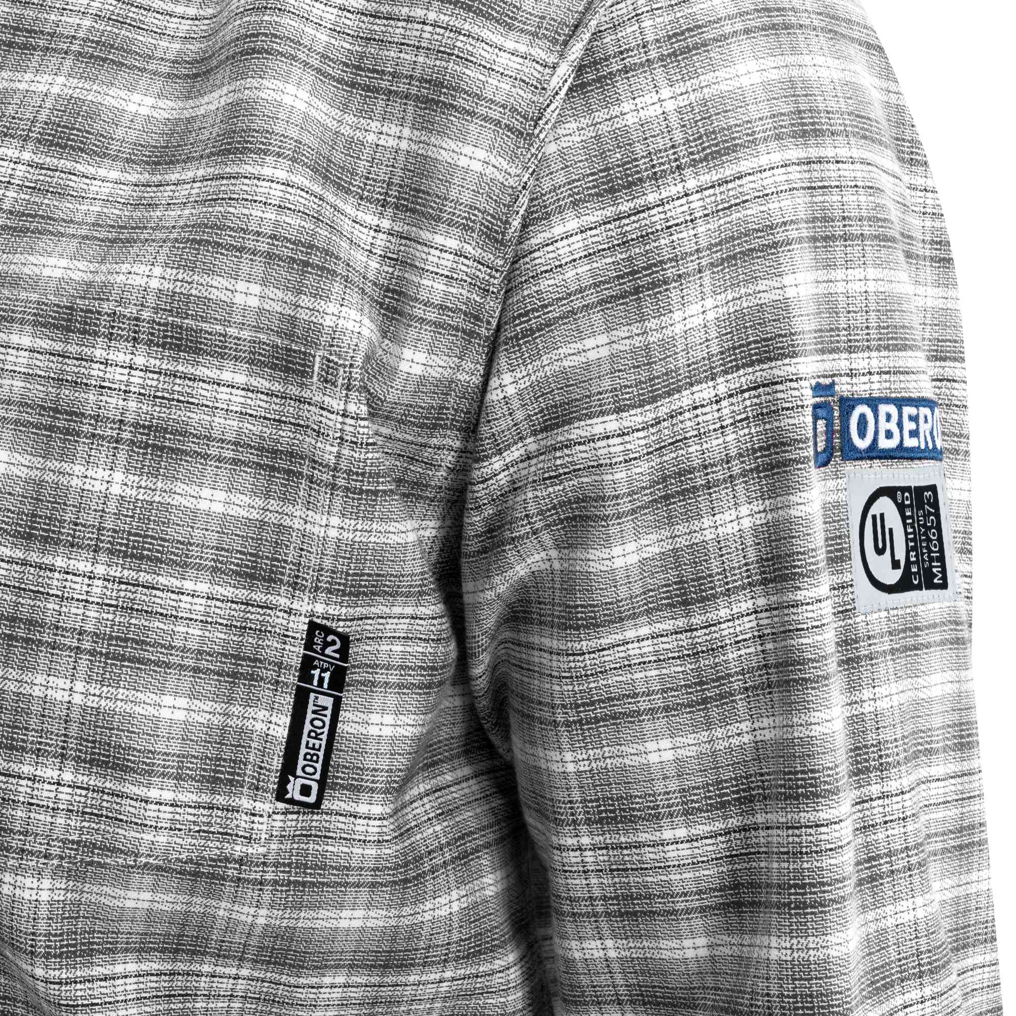 FR/AR Cotton/Nylon Plaid Shirts Close-Up Image