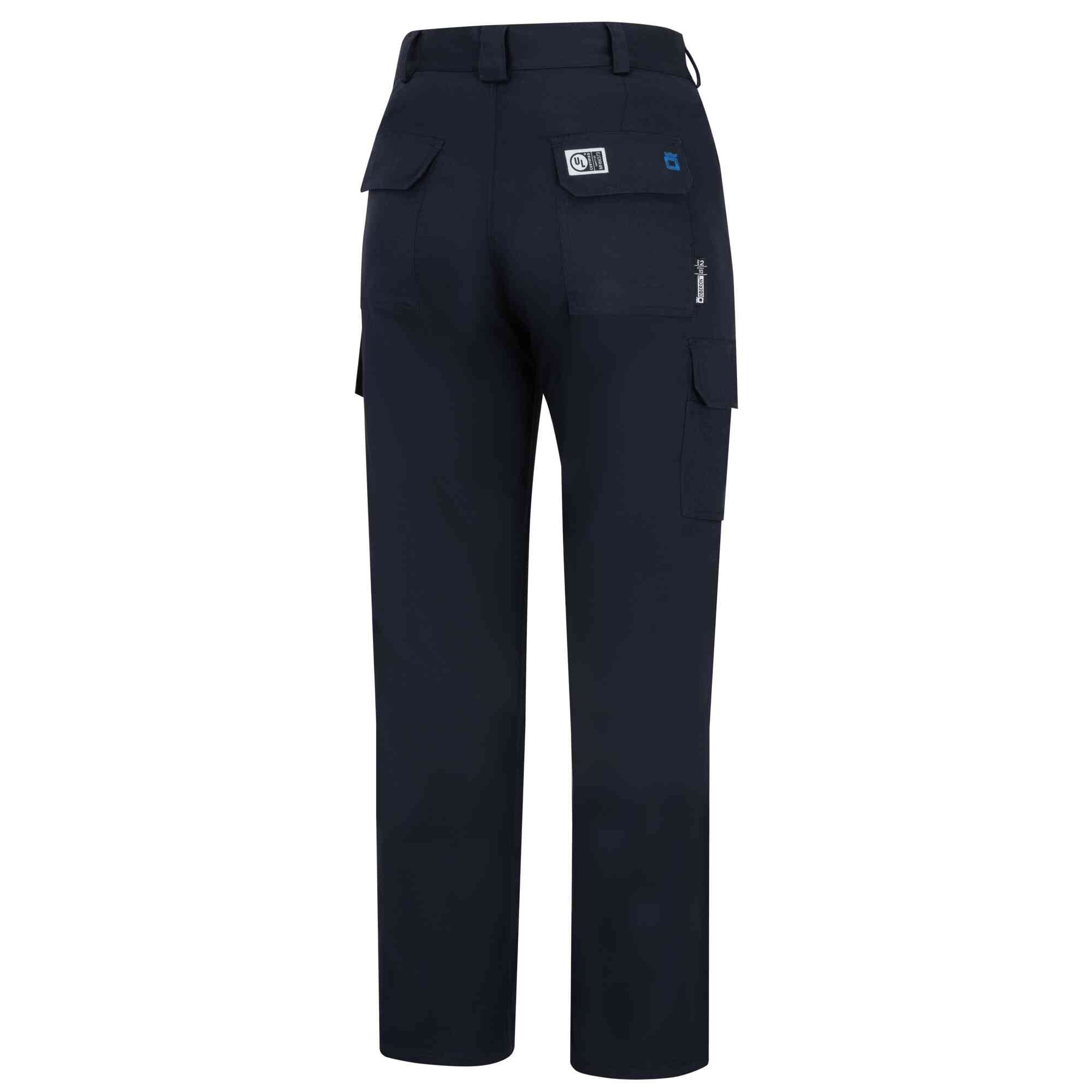 FR/Arc-Rated Navy Blue Cargo Pants Back Image
