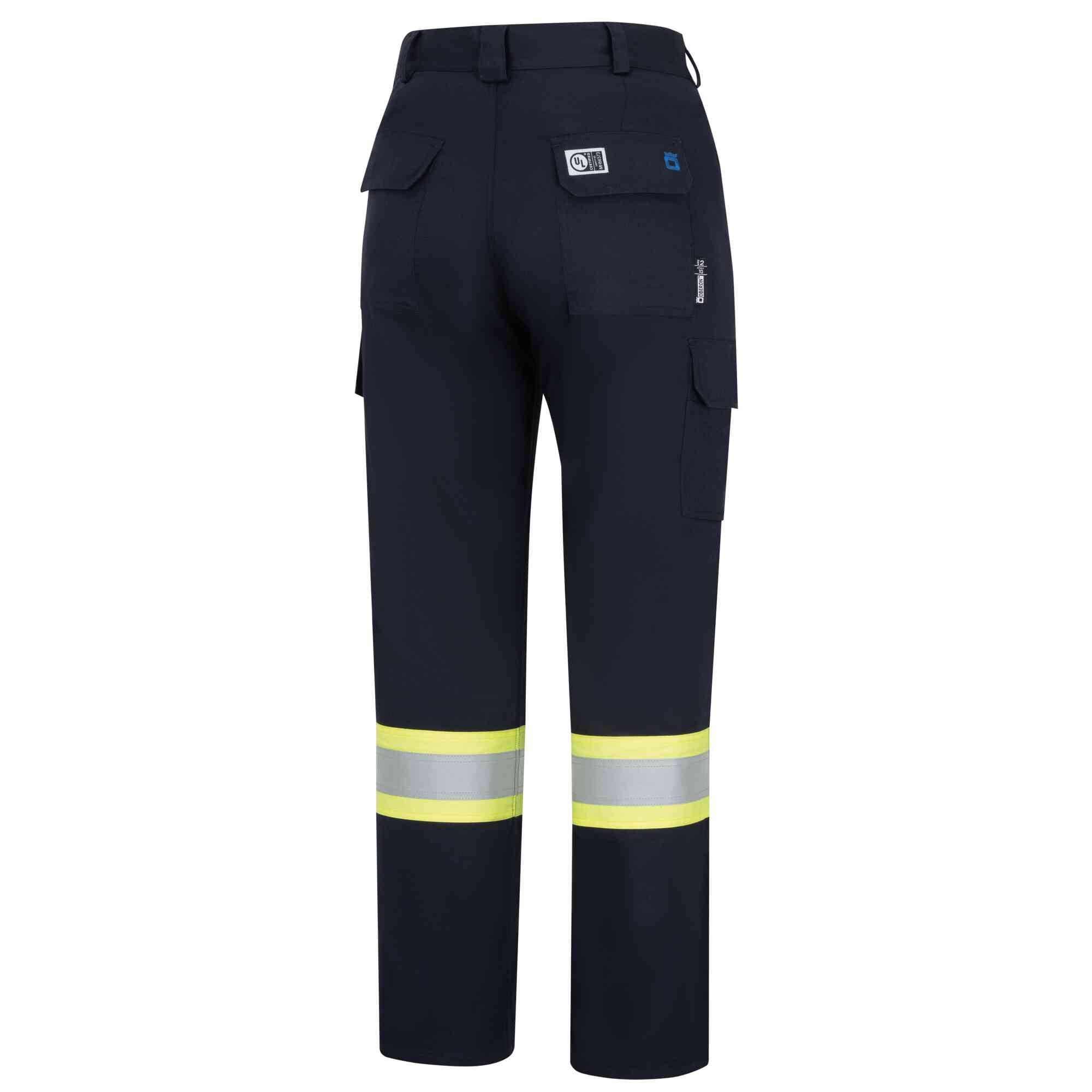 FR/Arc-Rated Hi-Vis/Navy Blue Cargo Pants Back Image