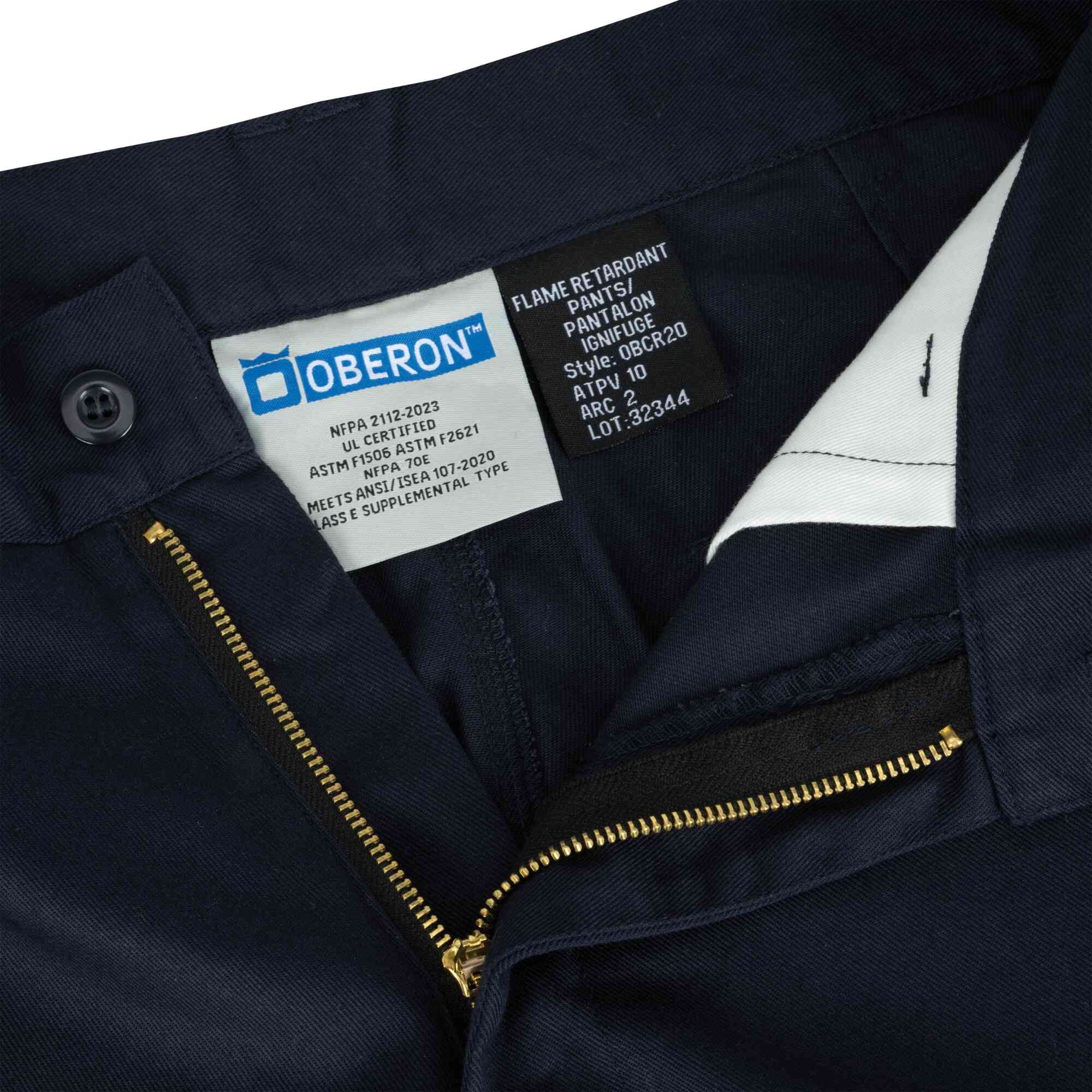 FR/Arc-Rated Hi-Vis/Navy Blue Cargo Pants CloseUpImage