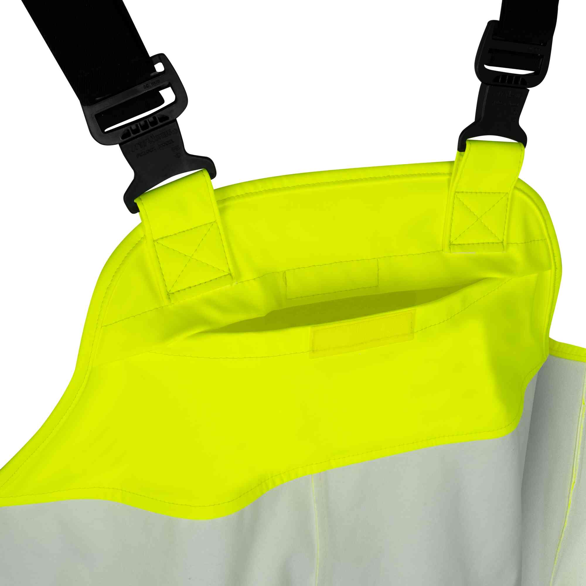 FR/Arc-Rated PU Cotton Safety Bib Pants Close-Up Image