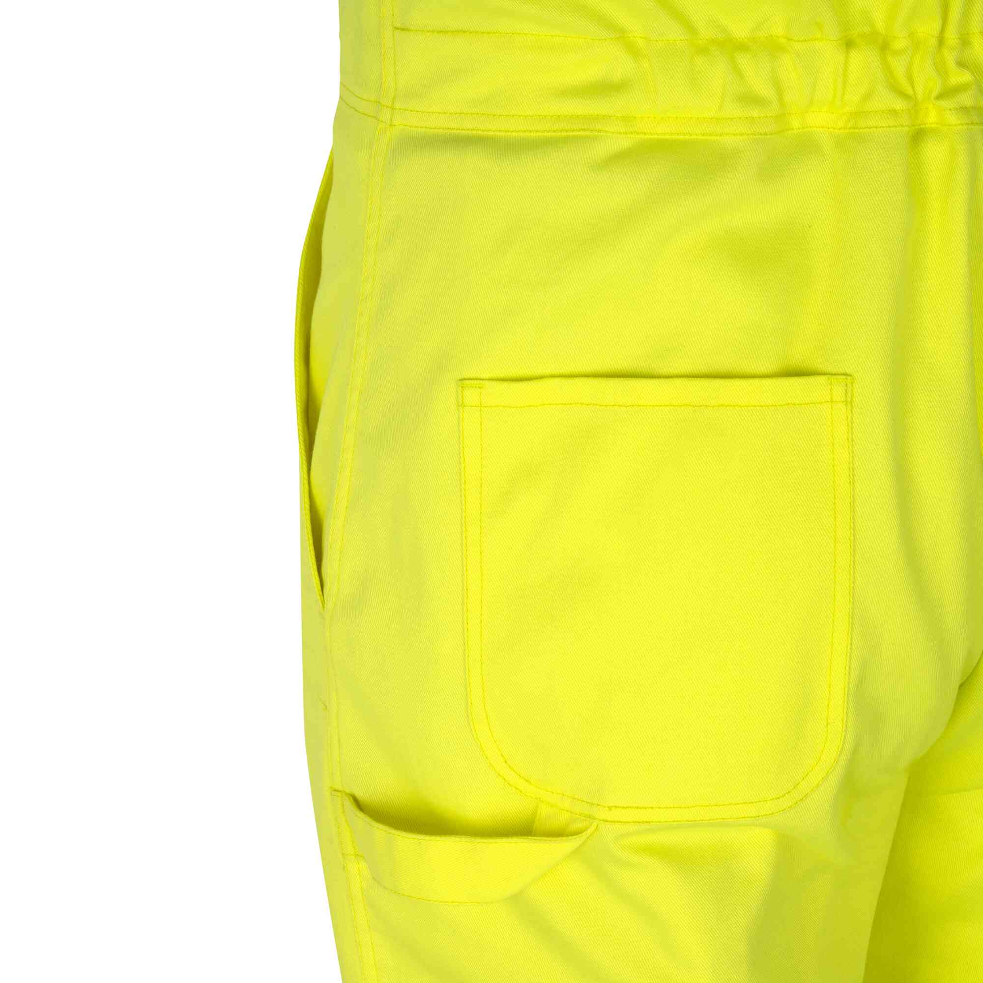 Hi-Vis FR/Arc-Rated Insulated Safety Overalls Close-Up Image