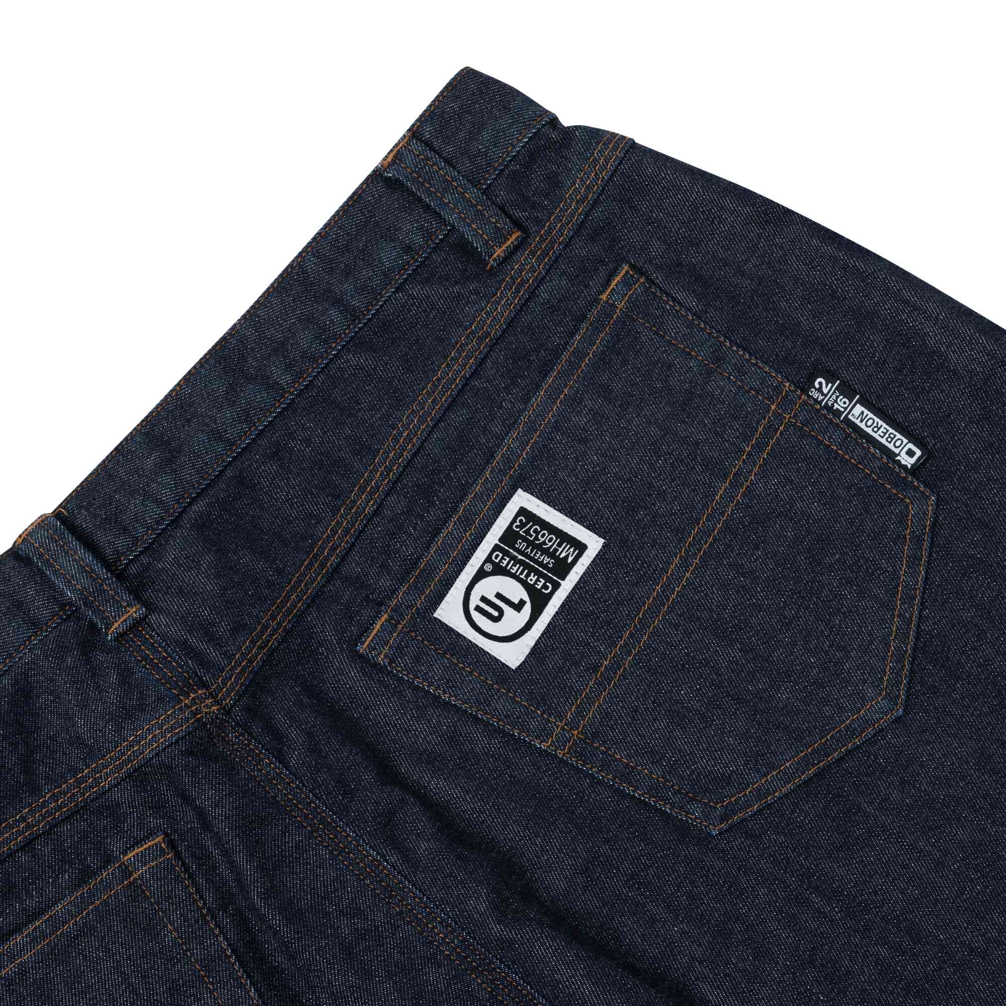 FR/AR Stretch Cotton Denim Jeans Close-Up Image