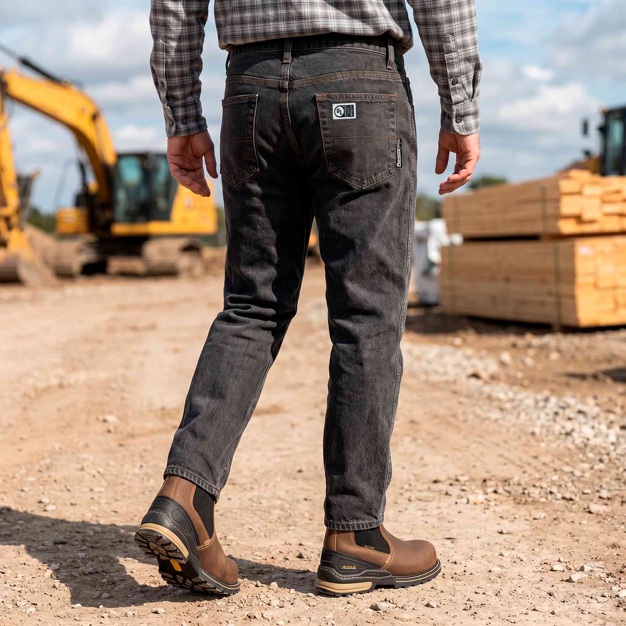 FR/AR Stretch Cotton Denim Jeans Lifestyle Image