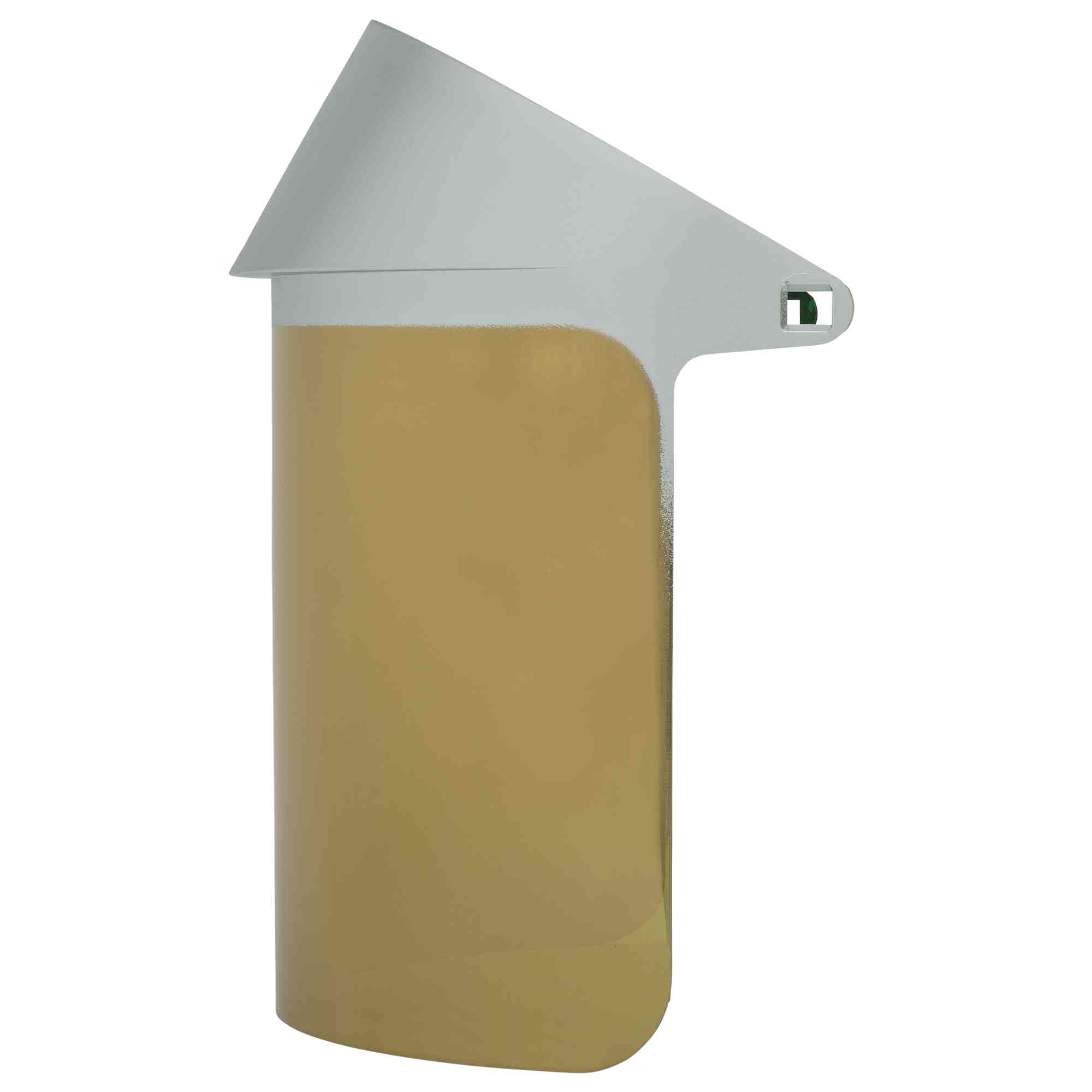 Replacement Green Gold Heat Reflective Face Shield Windows Left Side Image