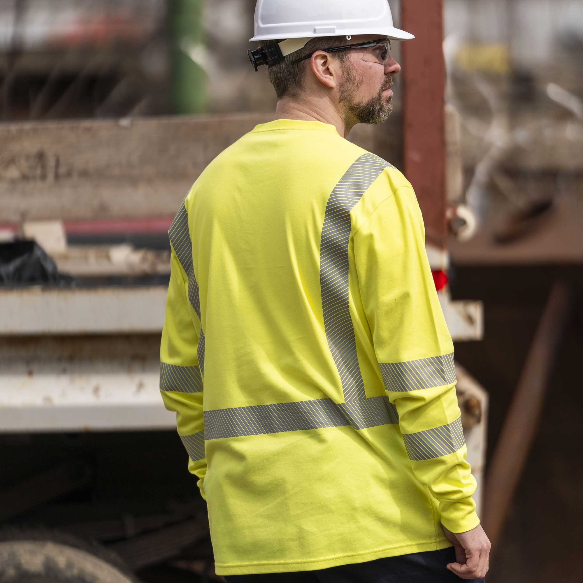 FR/Arc-Rated Long Sleeve Safety Shirts LifestyleImage