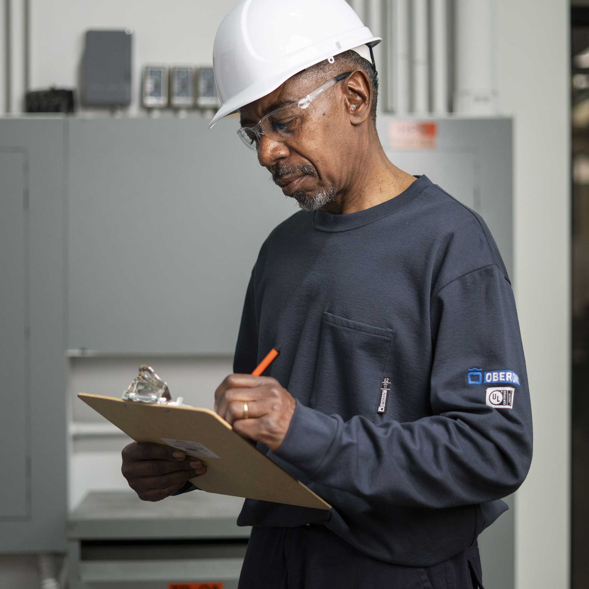 FR/Arc-Rated Long Sleeve Safety Shirts LifestyleImage