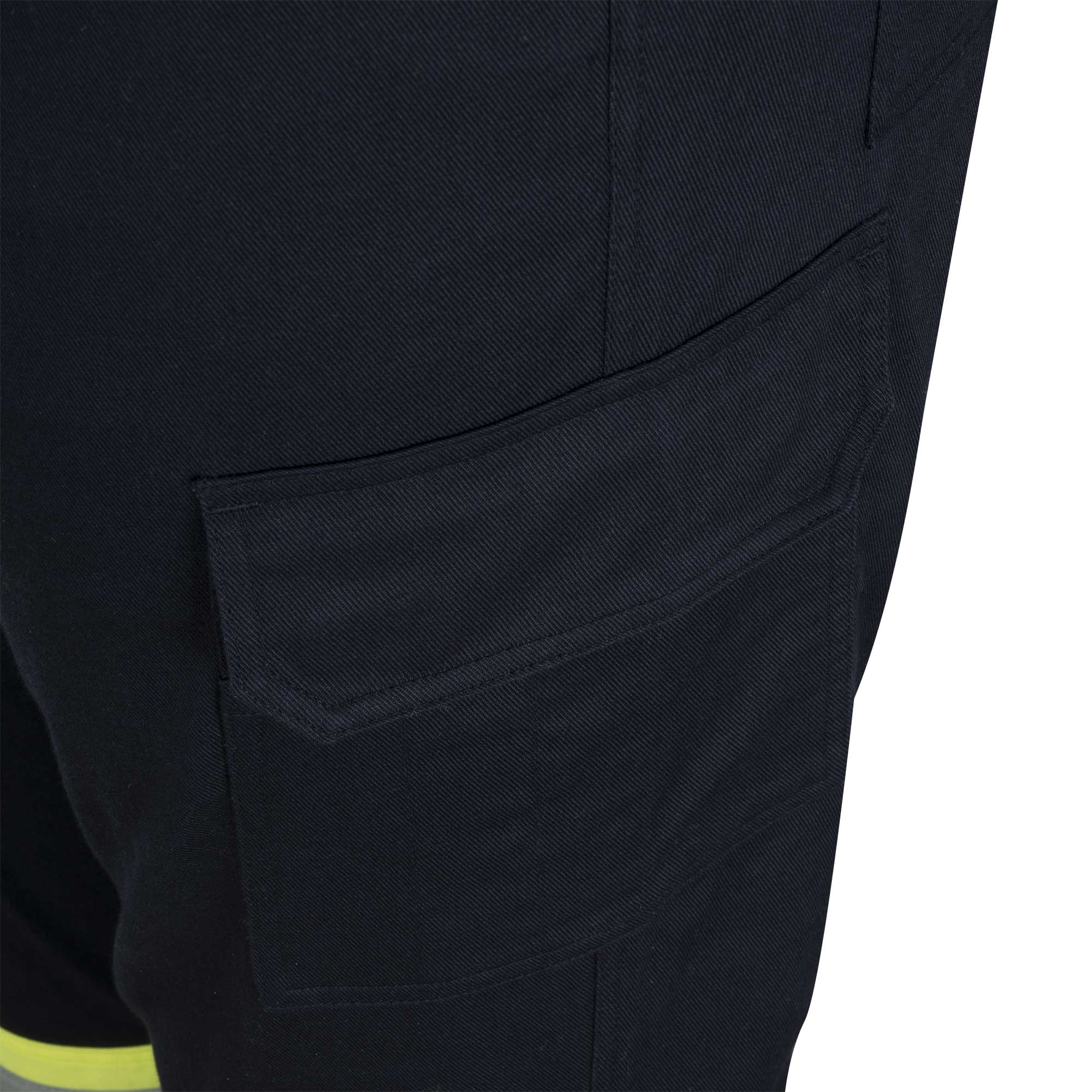 FR/Arc-Rated Hi-Vis/Navy Blue Cargo Pants CloseUpImage