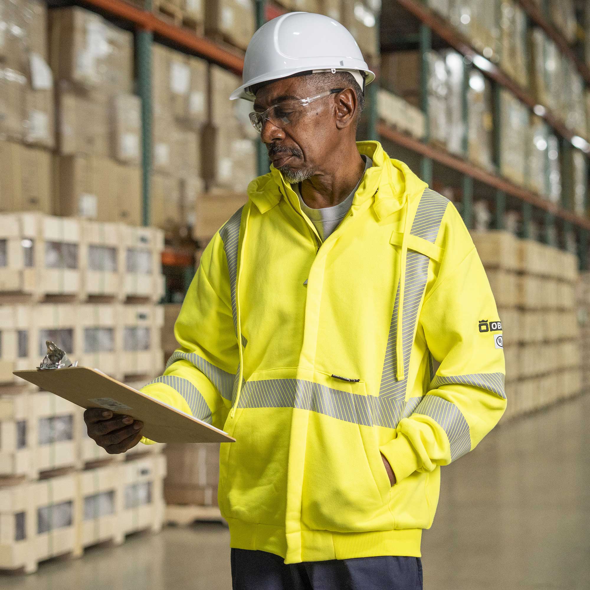 FR/Arc-Rated Heavyweight Cotton Fleece Zip-Front Hoodies LifestyleImage