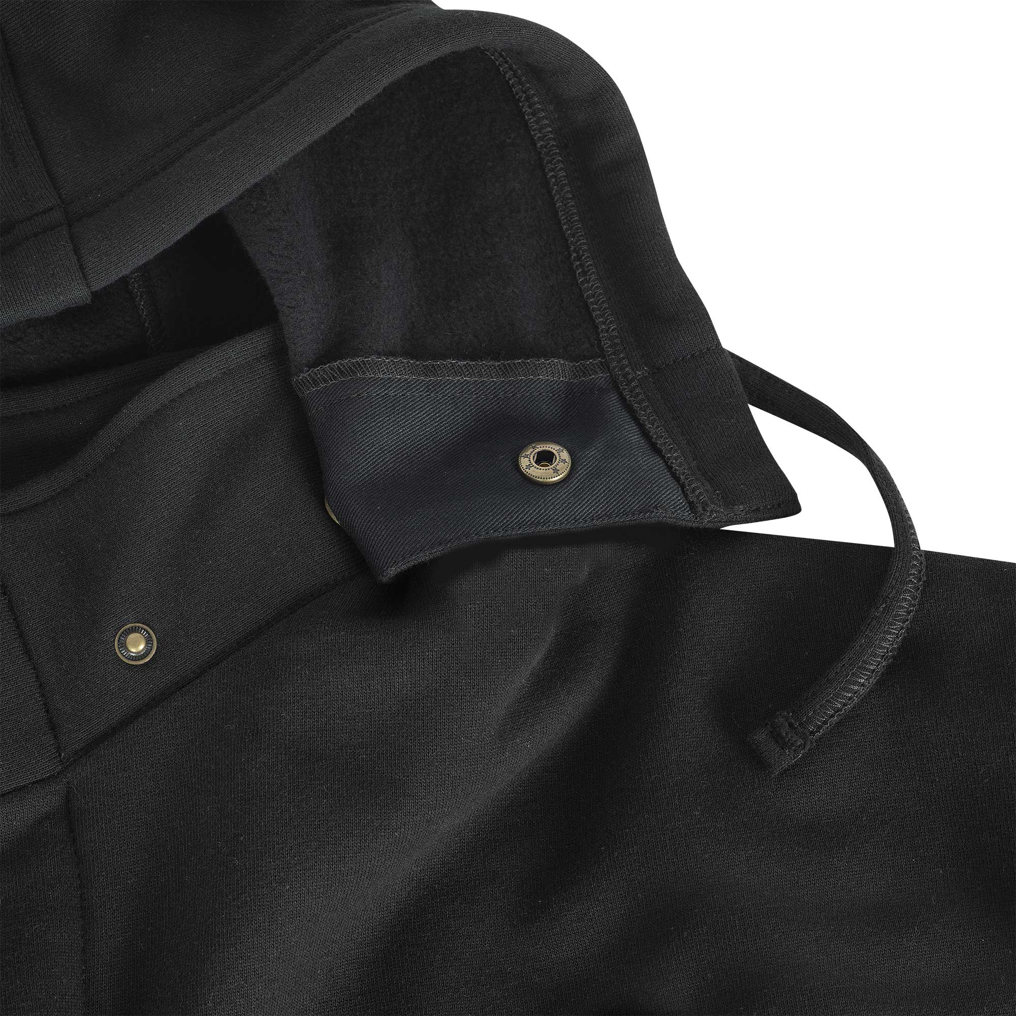 FR/Arc-Rated Heavyweight Cotton Fleece Zip-Front Hoodies CloseUpImage