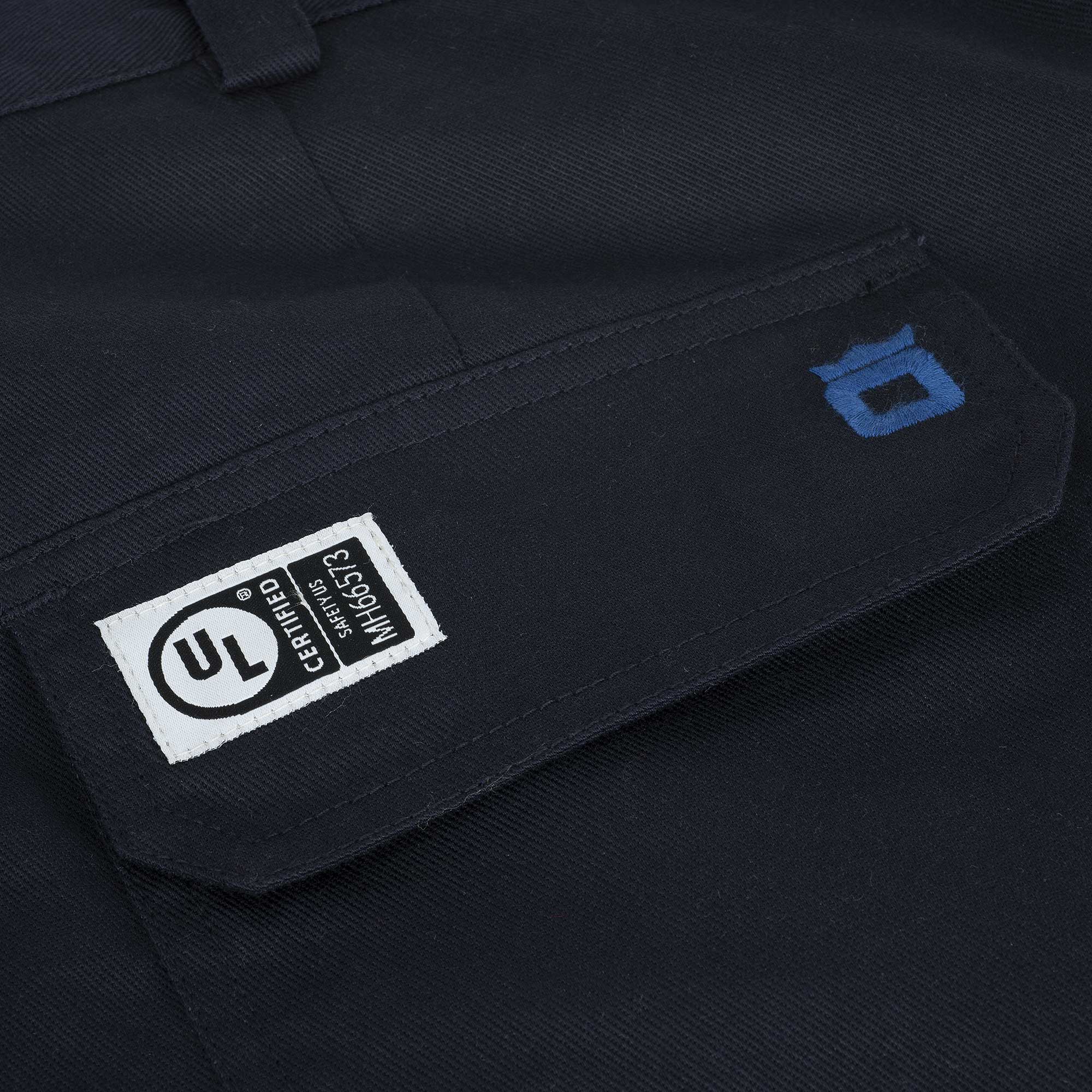 FR/Arc-Rated Hi-Vis/Navy Blue Cargo Pants CloseUpImage