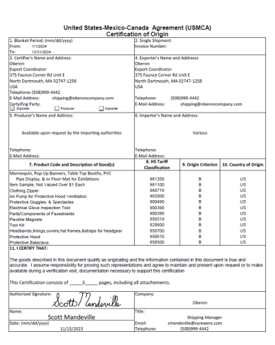 2024 Oberon USMCA-3Pages