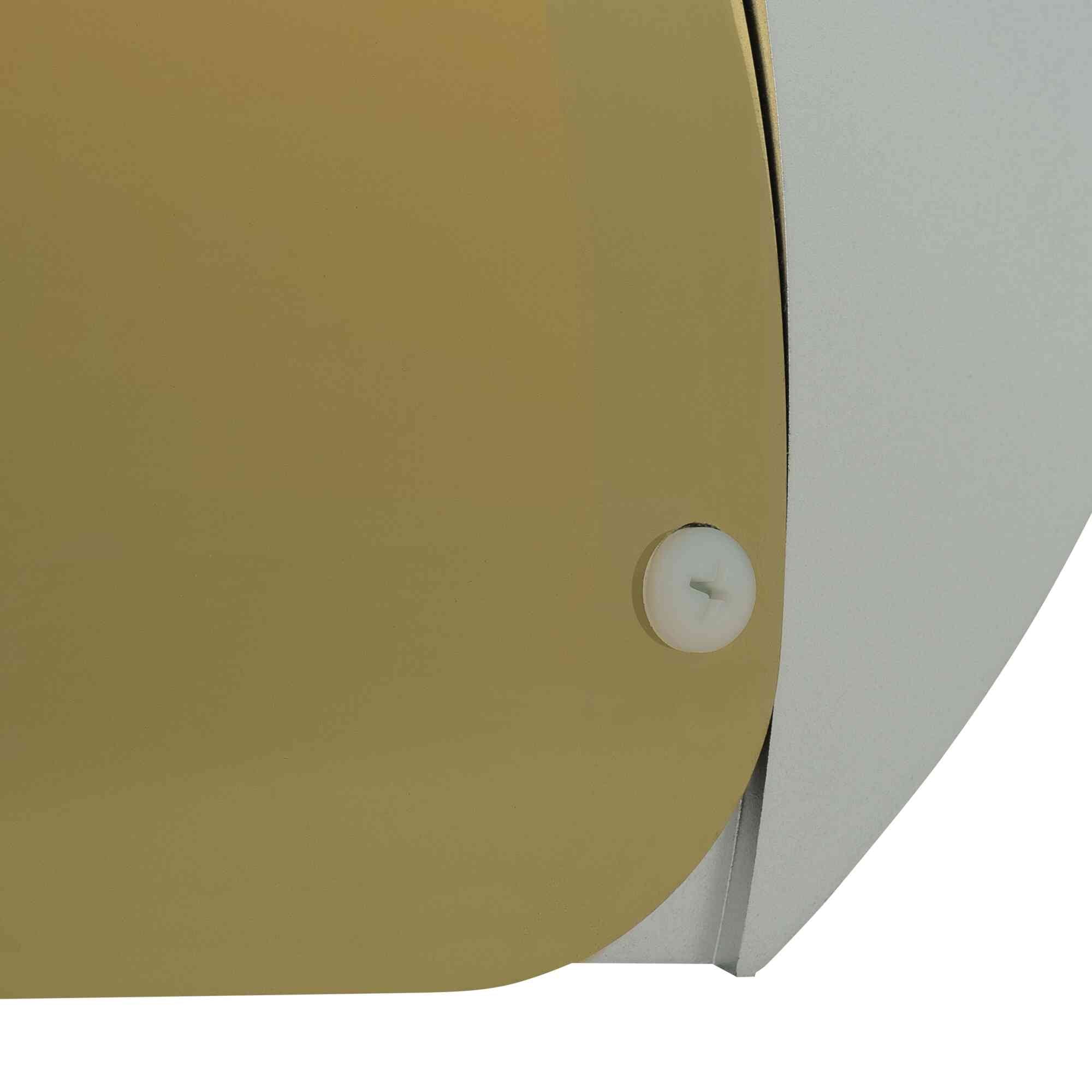Replacement Green Gold Heat Reflective Face Shield Windows Close-Up Image
