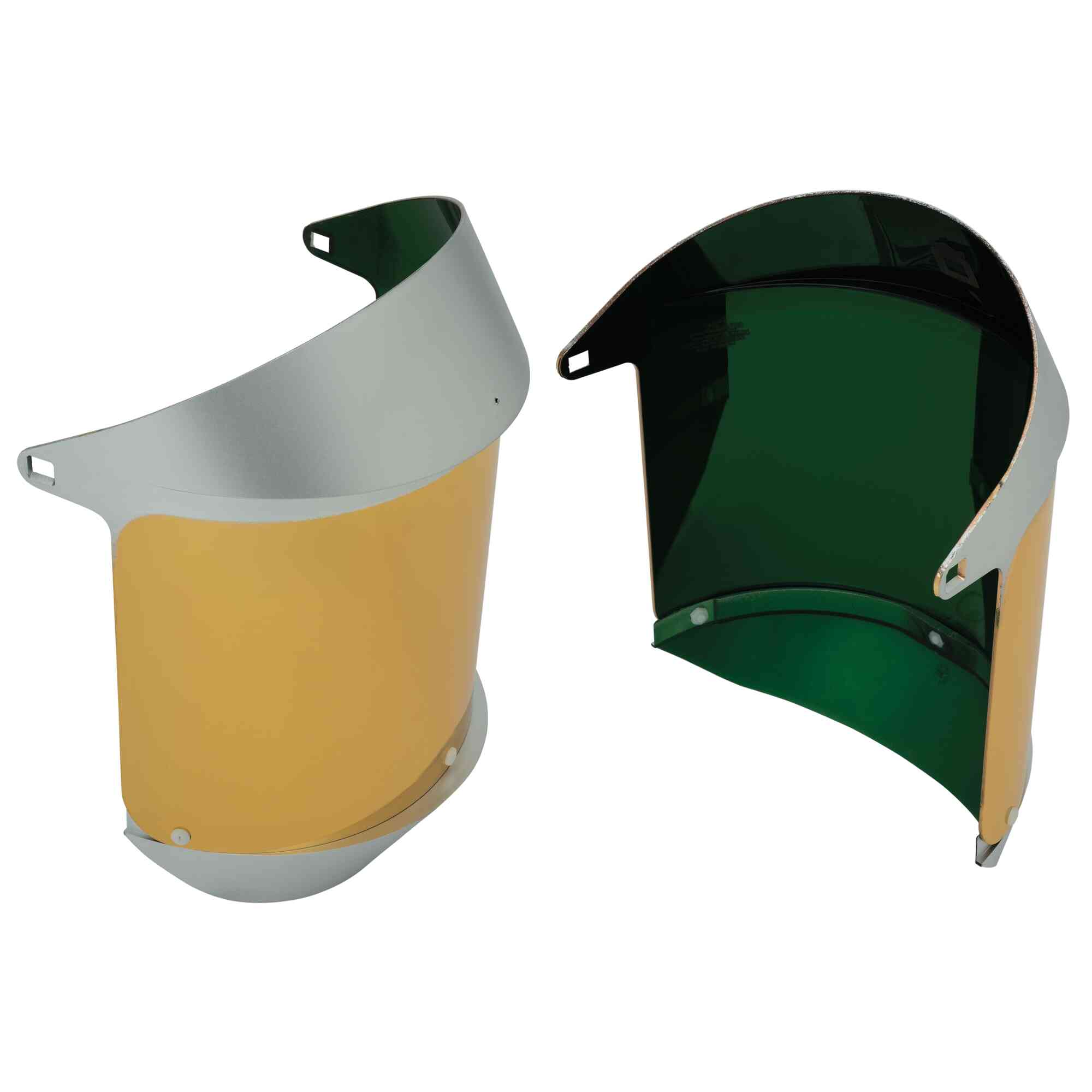 Replacement Dark Green Gold Heat Reflective Face Shields Variation Image