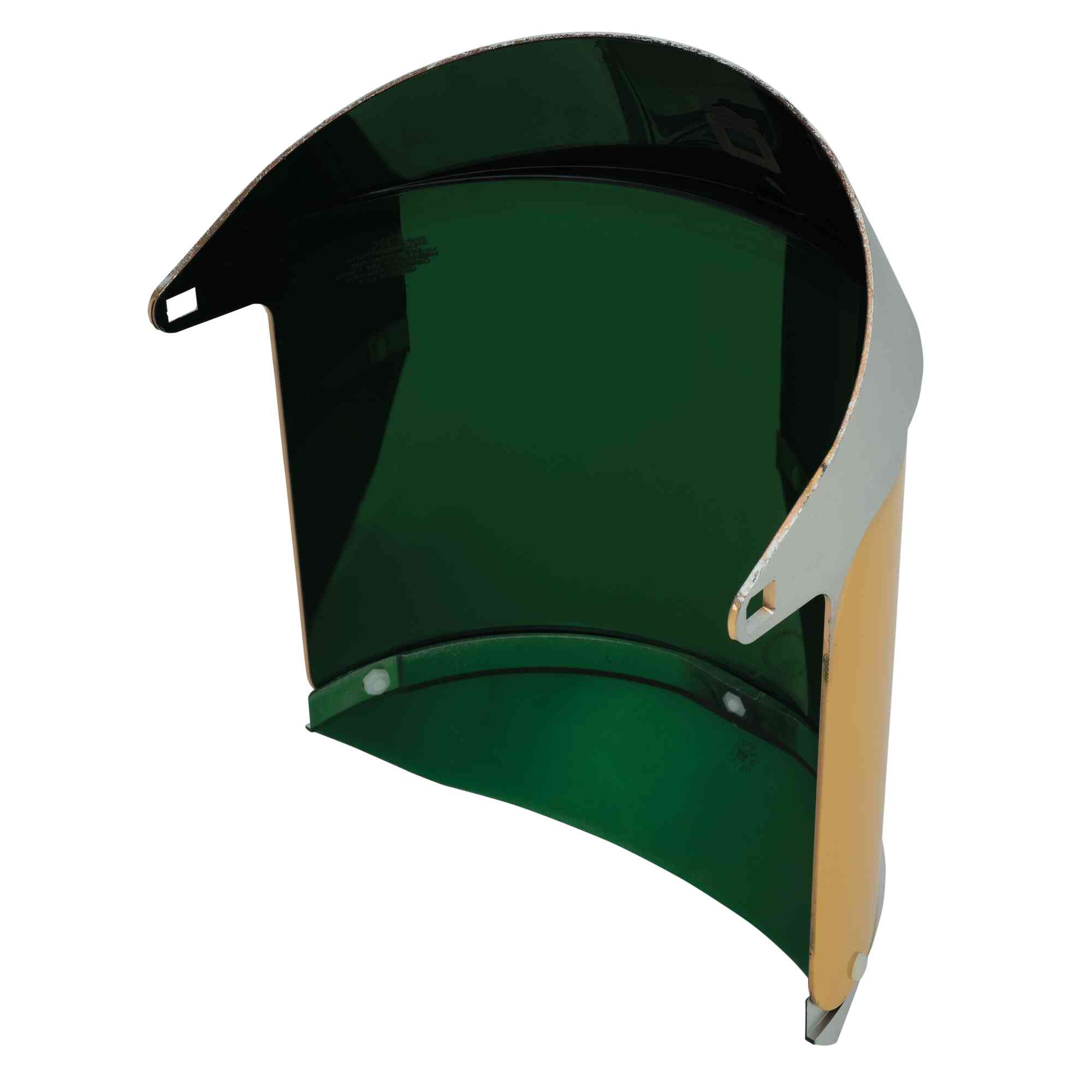 Replacement Dark Green Gold Heat Reflective Face Shields BackImage