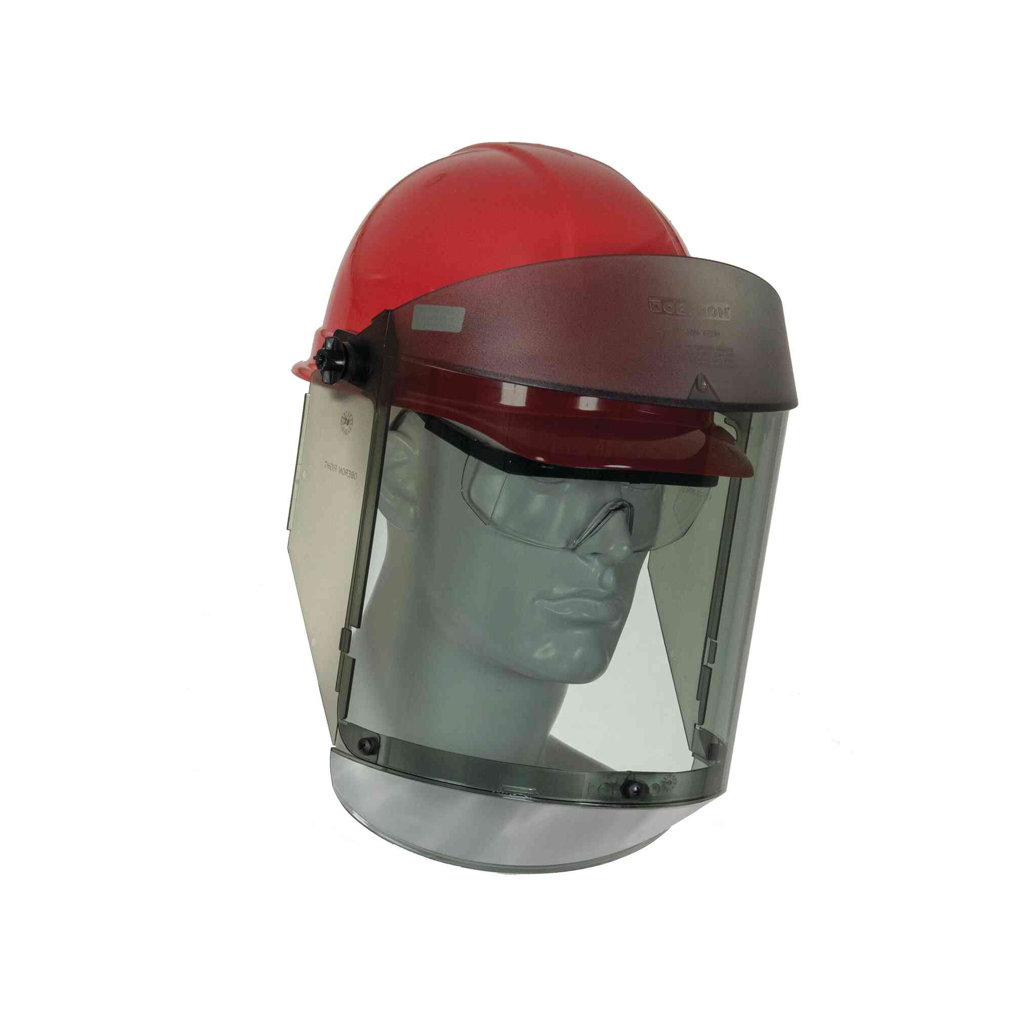 12 Cal TCG Arc Flash Face Shields and Hard Cap AngleRight