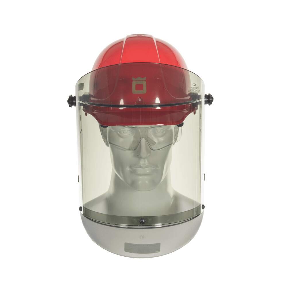 30 Cal TCG Arc Flash Face Shields and Hard Cap FrontImage