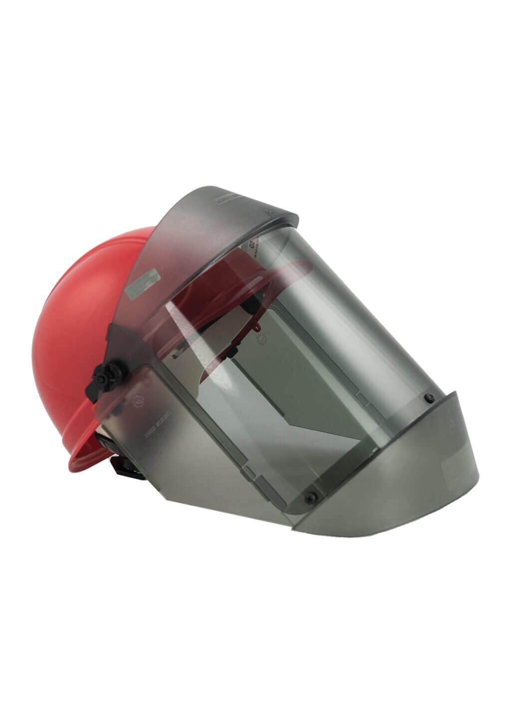 30 Cal TCG Arc Flash Face Shields and Hard Cap RightSideImage
