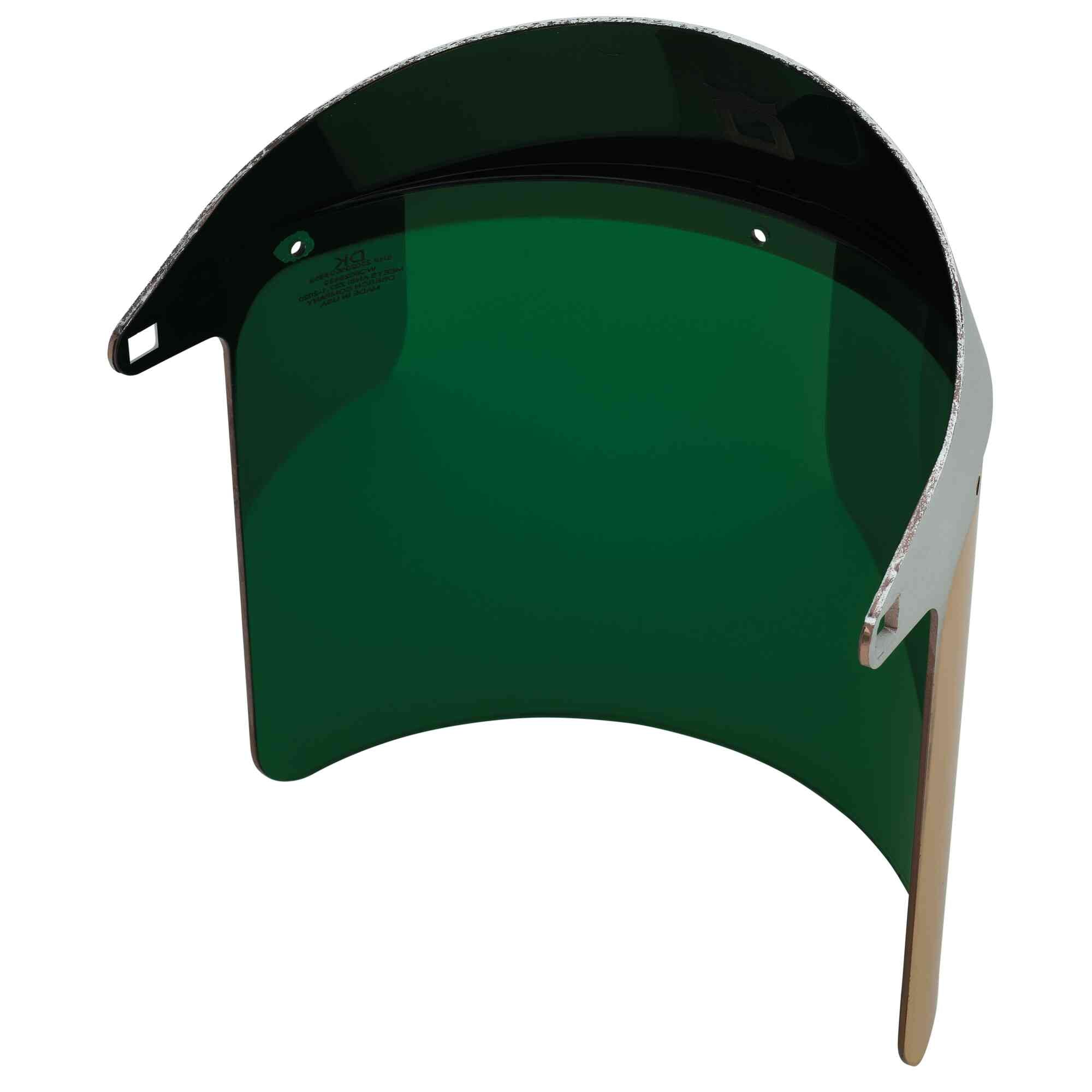 Replacement Green Gold Heat Reflective Face Shield Windows BackImage