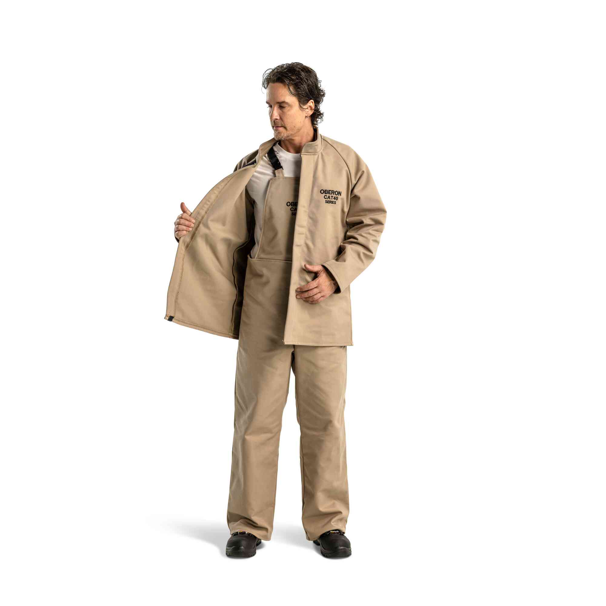 CAT 40 Cal Arc Flash Coats LifestyleImage