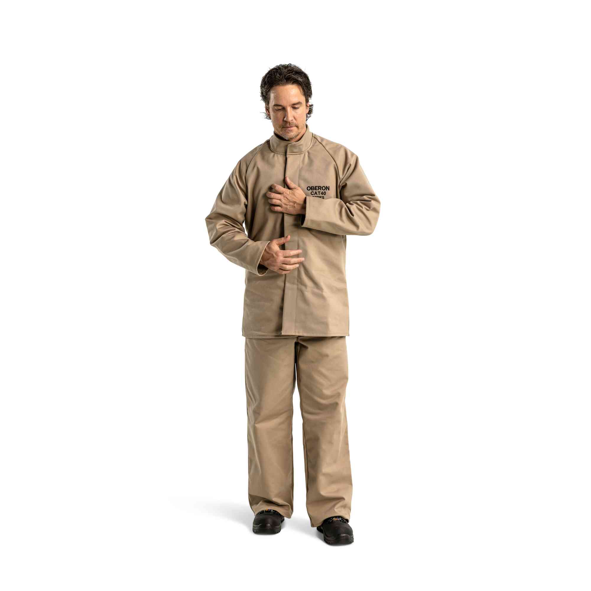 CAT 40 Cal Arc Flash Coats LifestyleImage