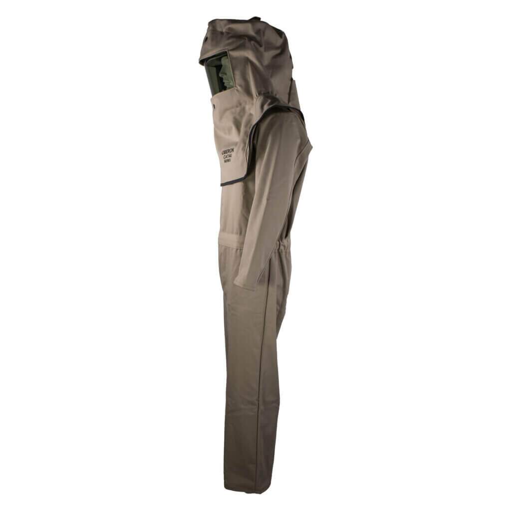 CAT 40 Cal Arc Flash Hood and Coverall Suit Set LeftSideImage