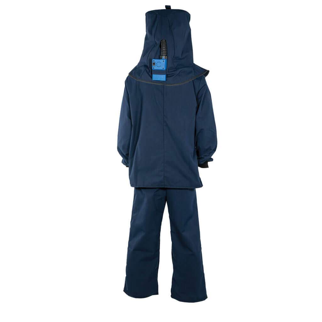 LAN 12 Cal Arc Flash Suit Set w/ Light and Vent BackImage