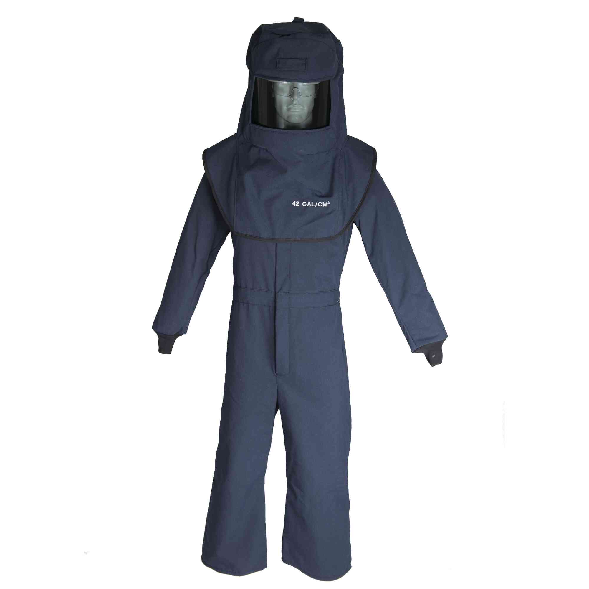 LAN 40 Cal Arc Flash Hood and Coverall Suit Set Main Image