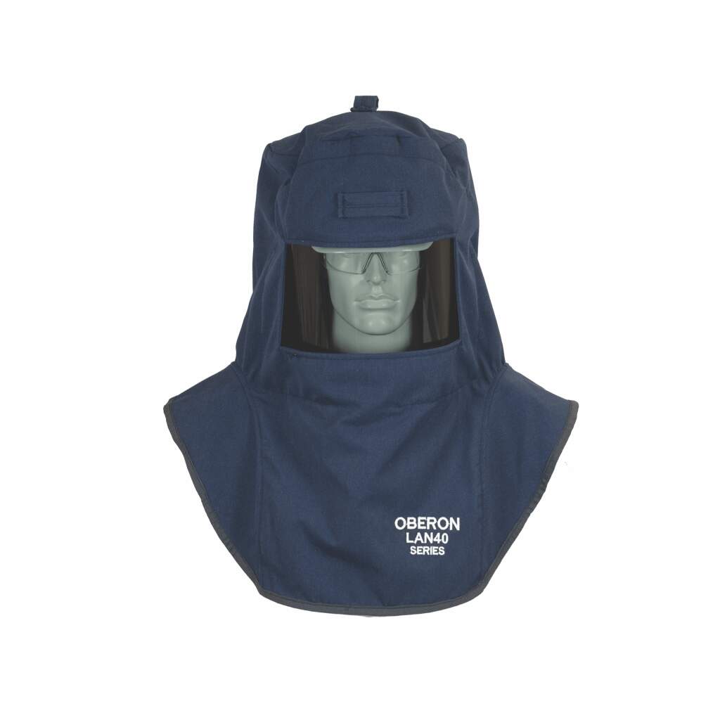 LAN 40 Cal Arc Flash Hood, Coat, and Bib Suit Set w/ LED and Vent VariationImage