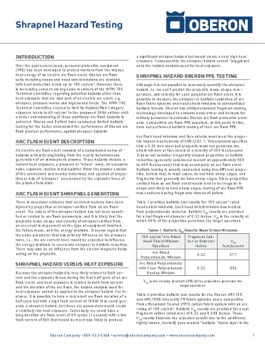 Shrapnel Hazard White Paper
