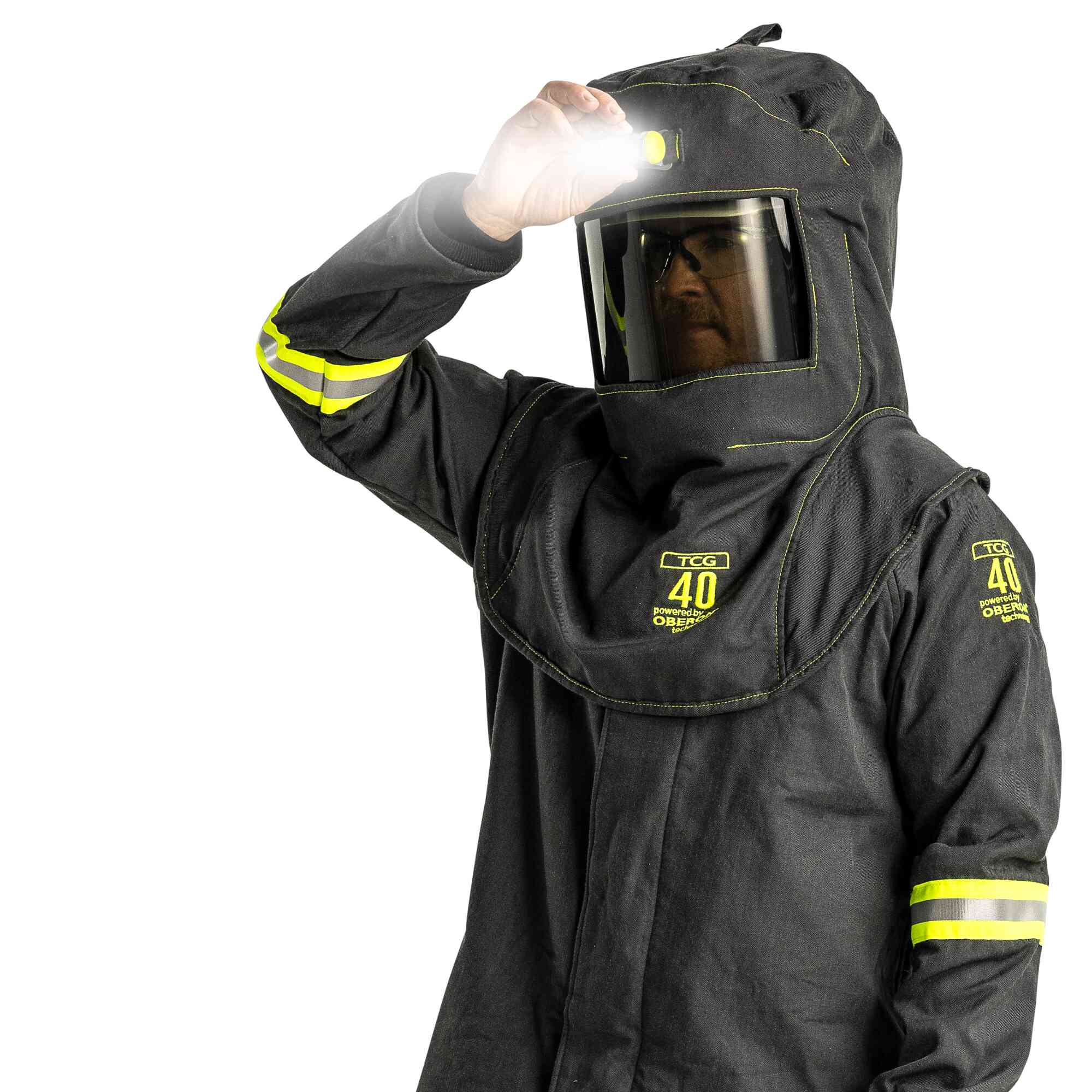 TCG 40 Cal Arc Flash Hoods Lifestyle Image