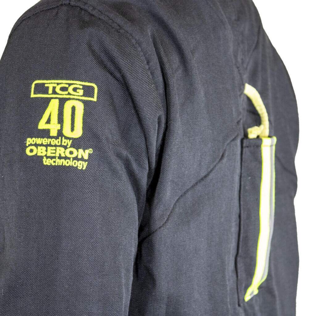 TCG 40 Cal Arc Flash Coats w/ Escape Strap Close-Up Image